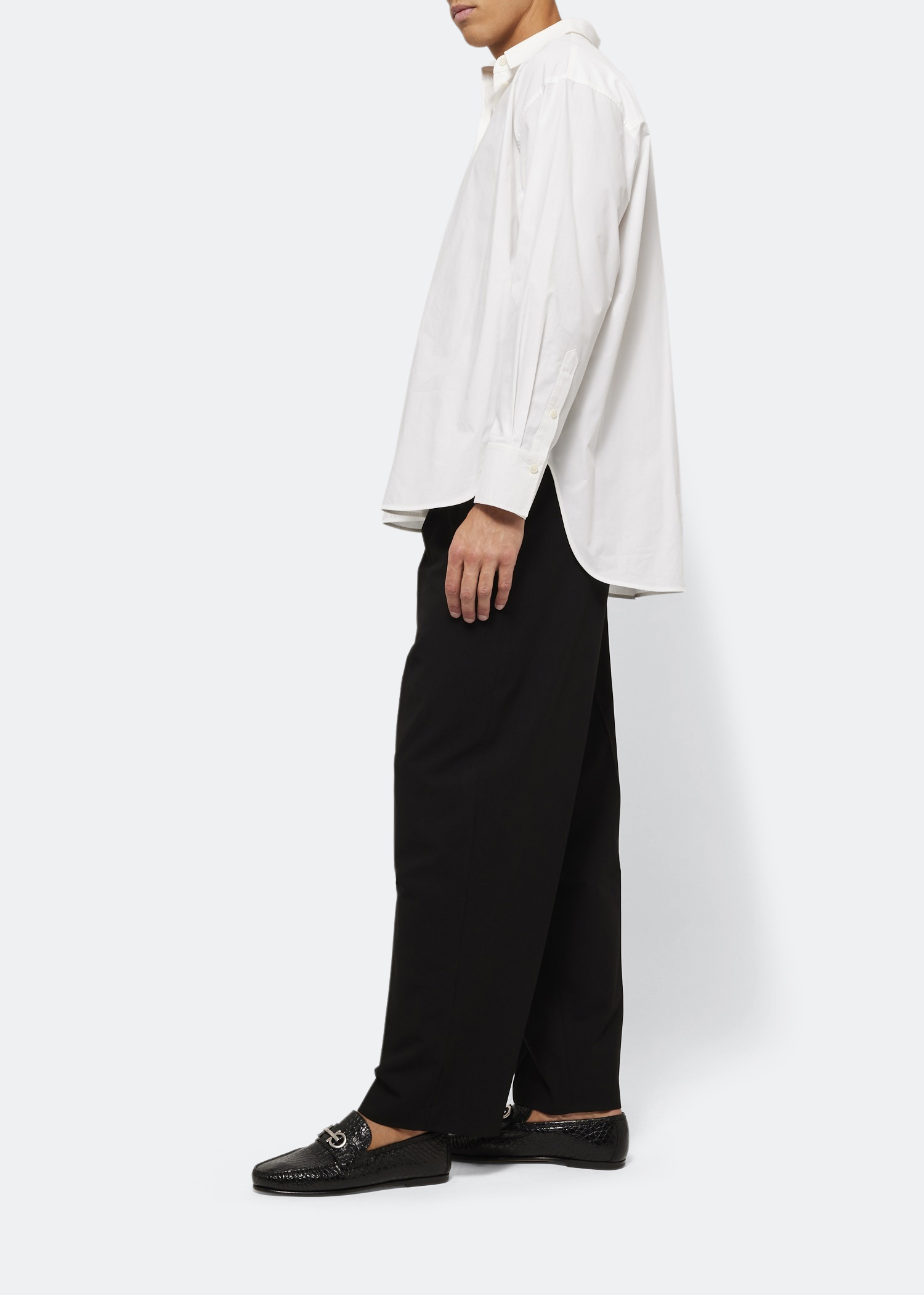 Gancini loafers, Black