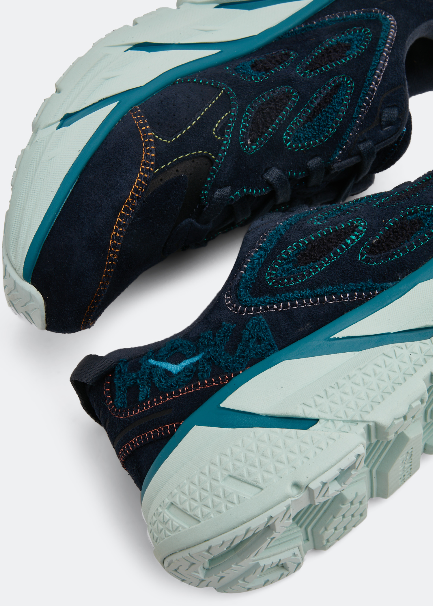 Clifton L embroidered sneakers, Blue