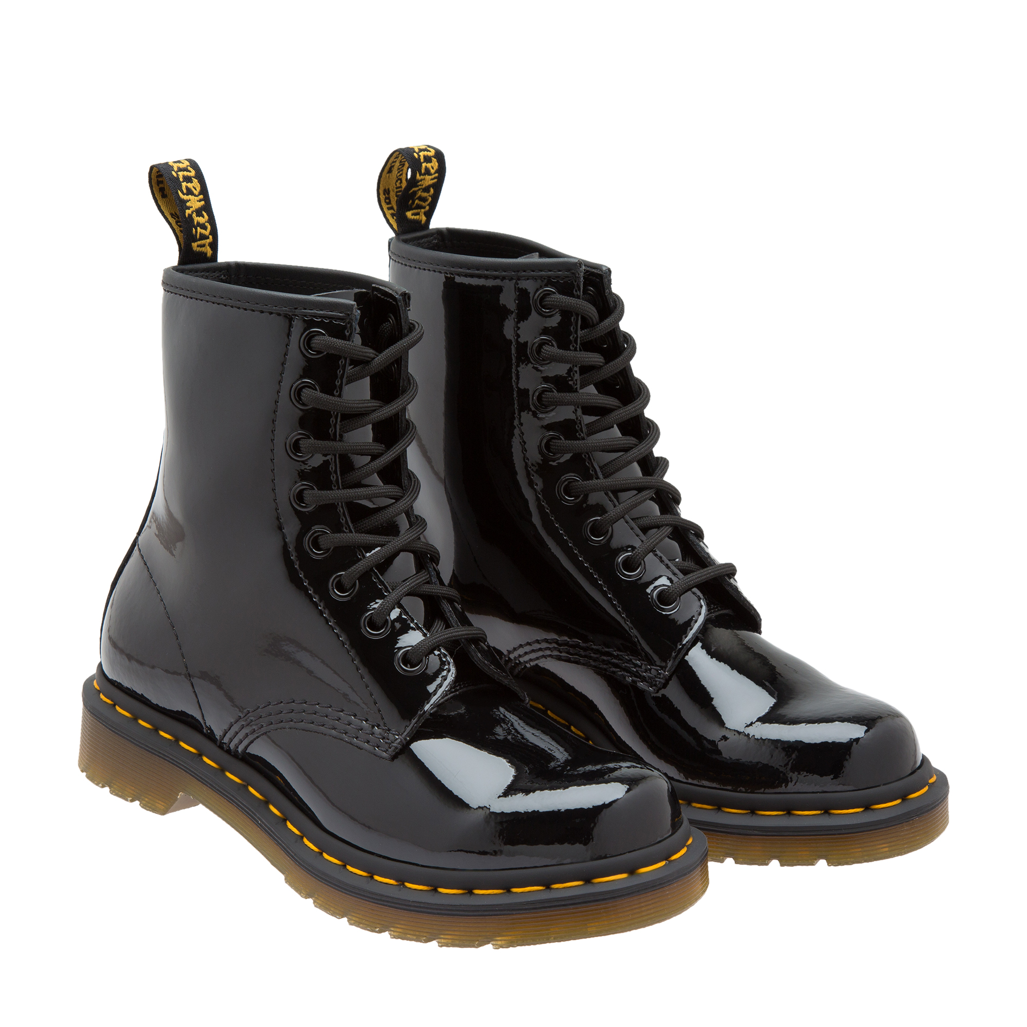 1461 patent leather boots, Black