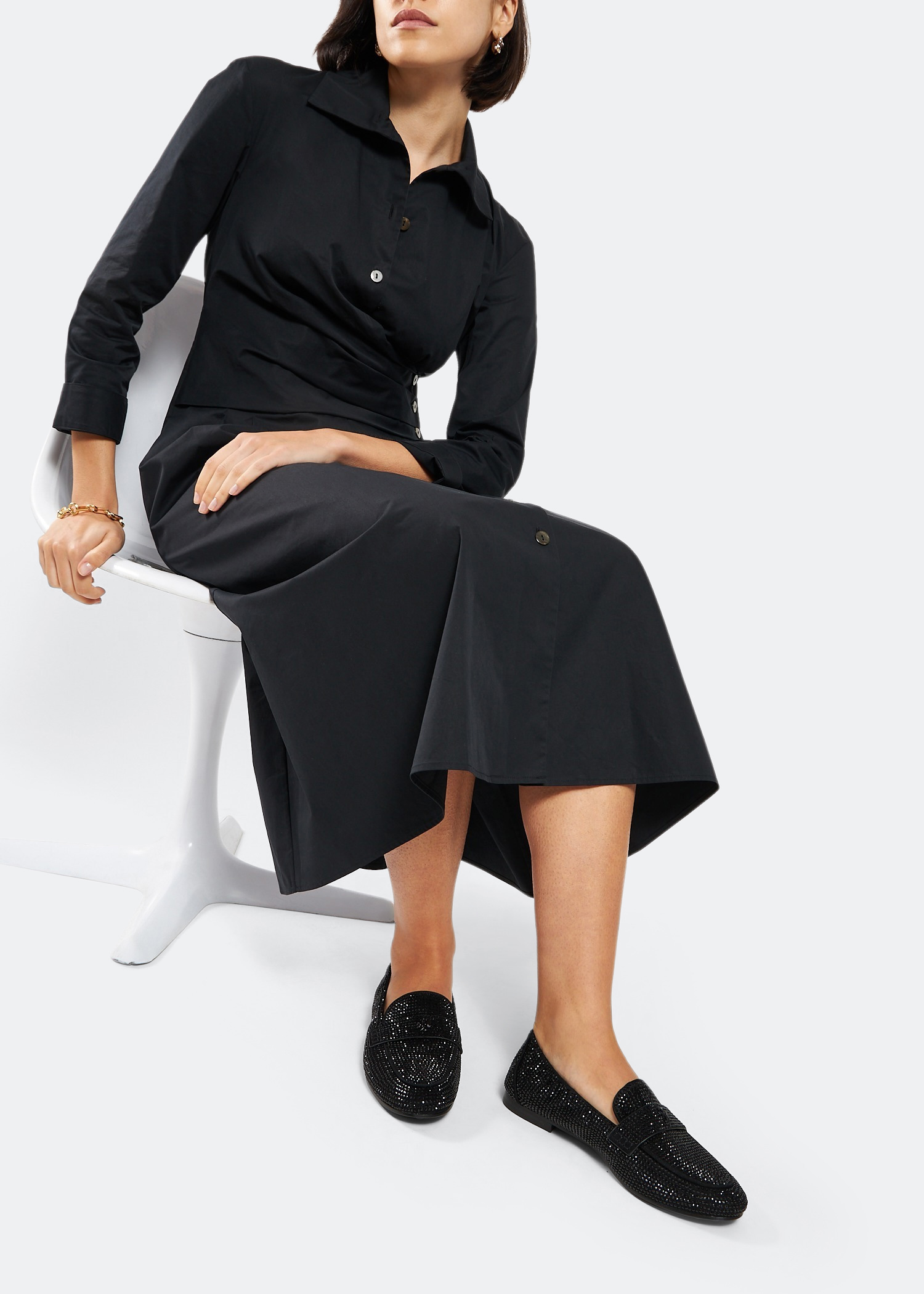 Ballet loafers, Black
