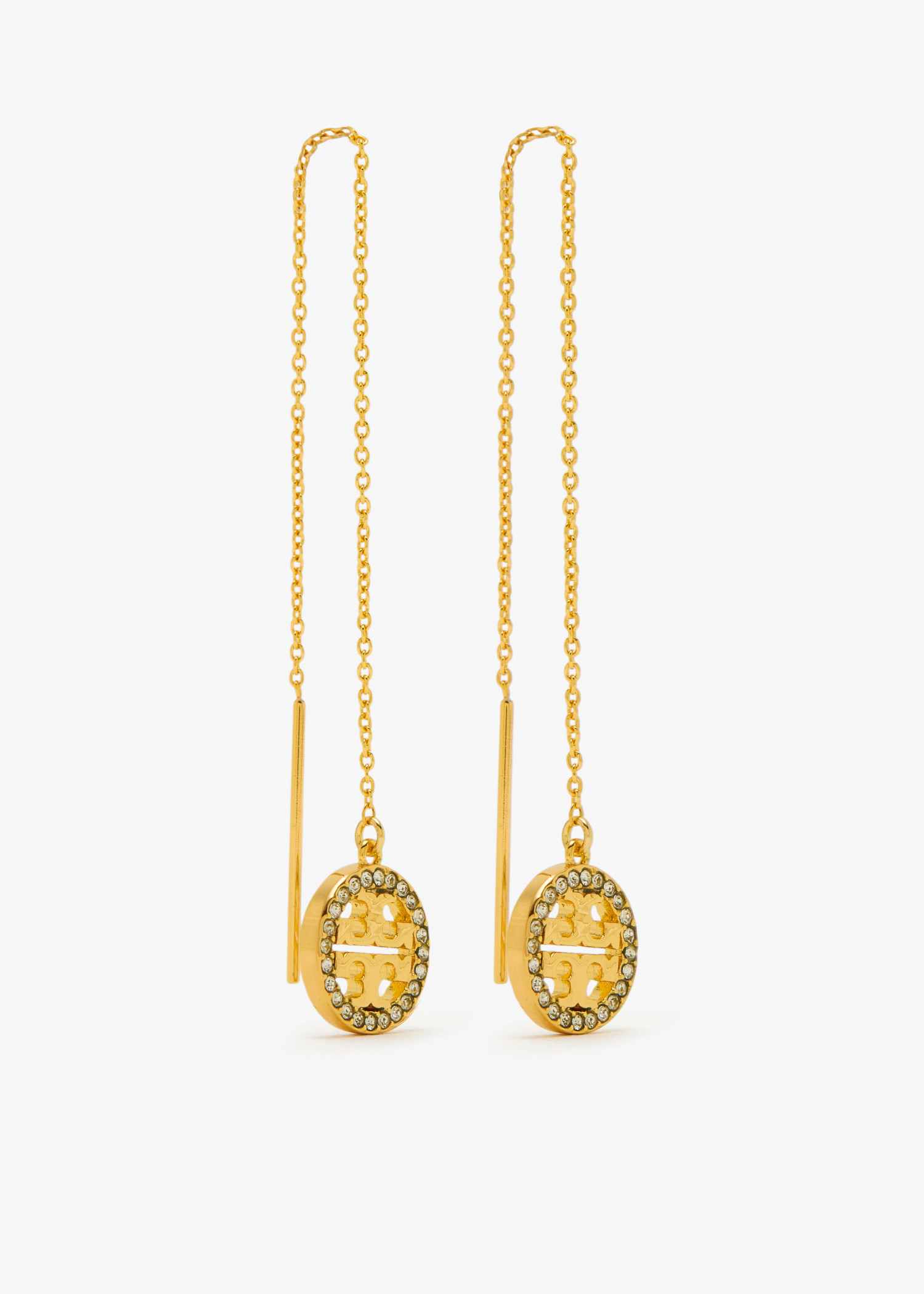 Icon Pavé Threader earrings, Gold
Icon Pavé Threader earrings, Gold