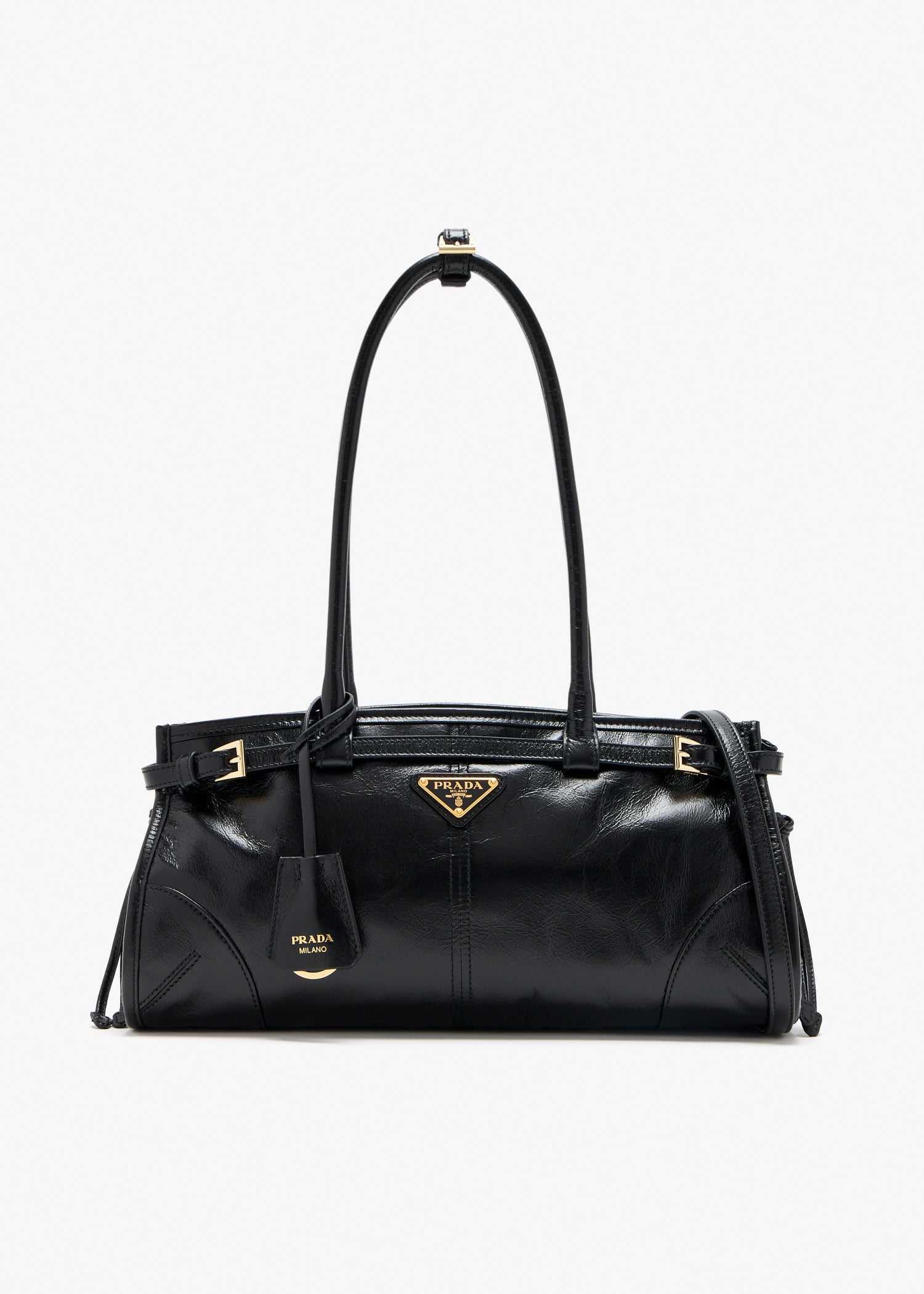 Prada Bonnie medium leather handbag, Black
Prada Bonnie medium leather handbag, Black