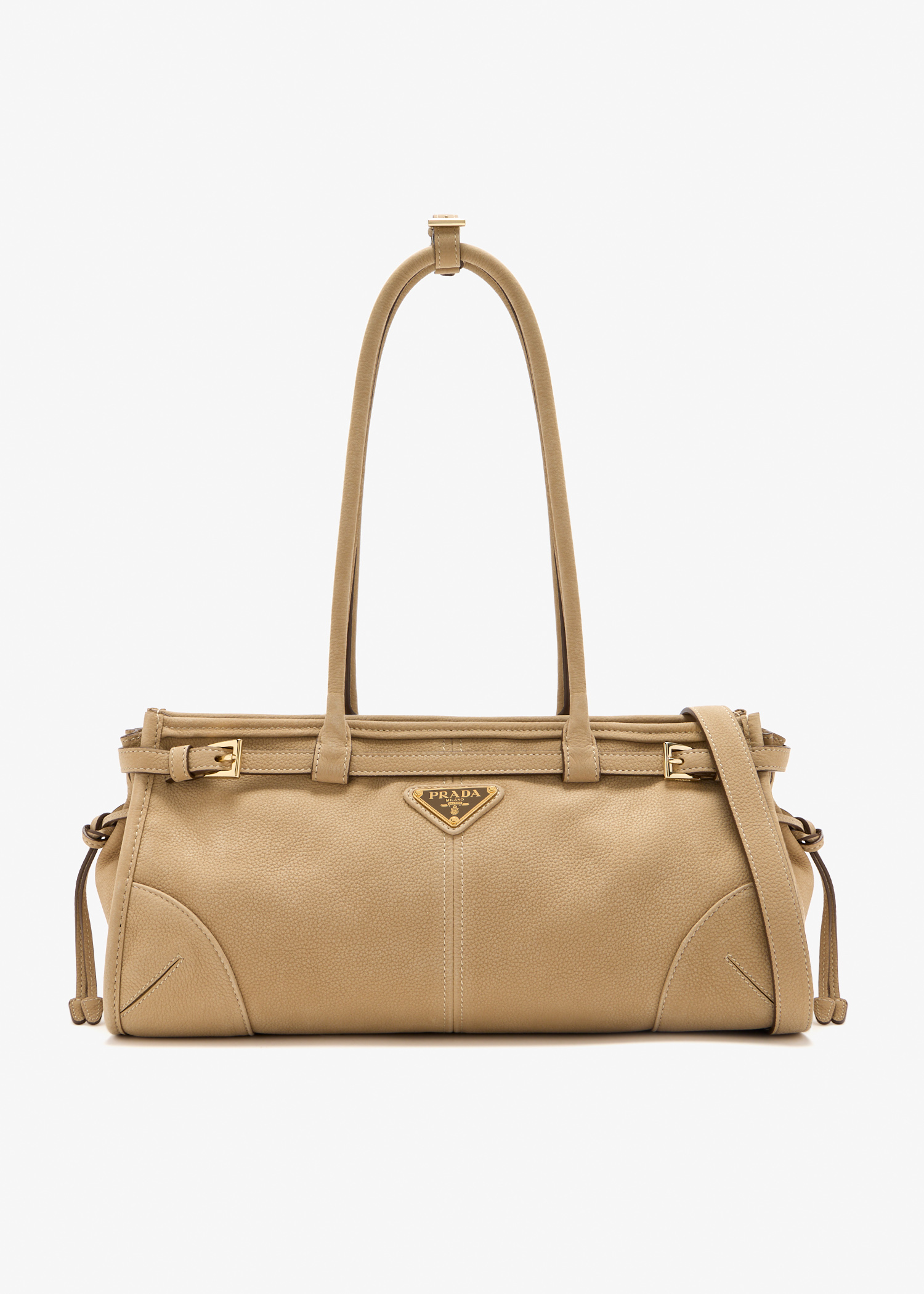 Prada Bonnie medium nubuck leather handbag, Beige
Prada Bonnie medium nubuck leather handbag, Beige