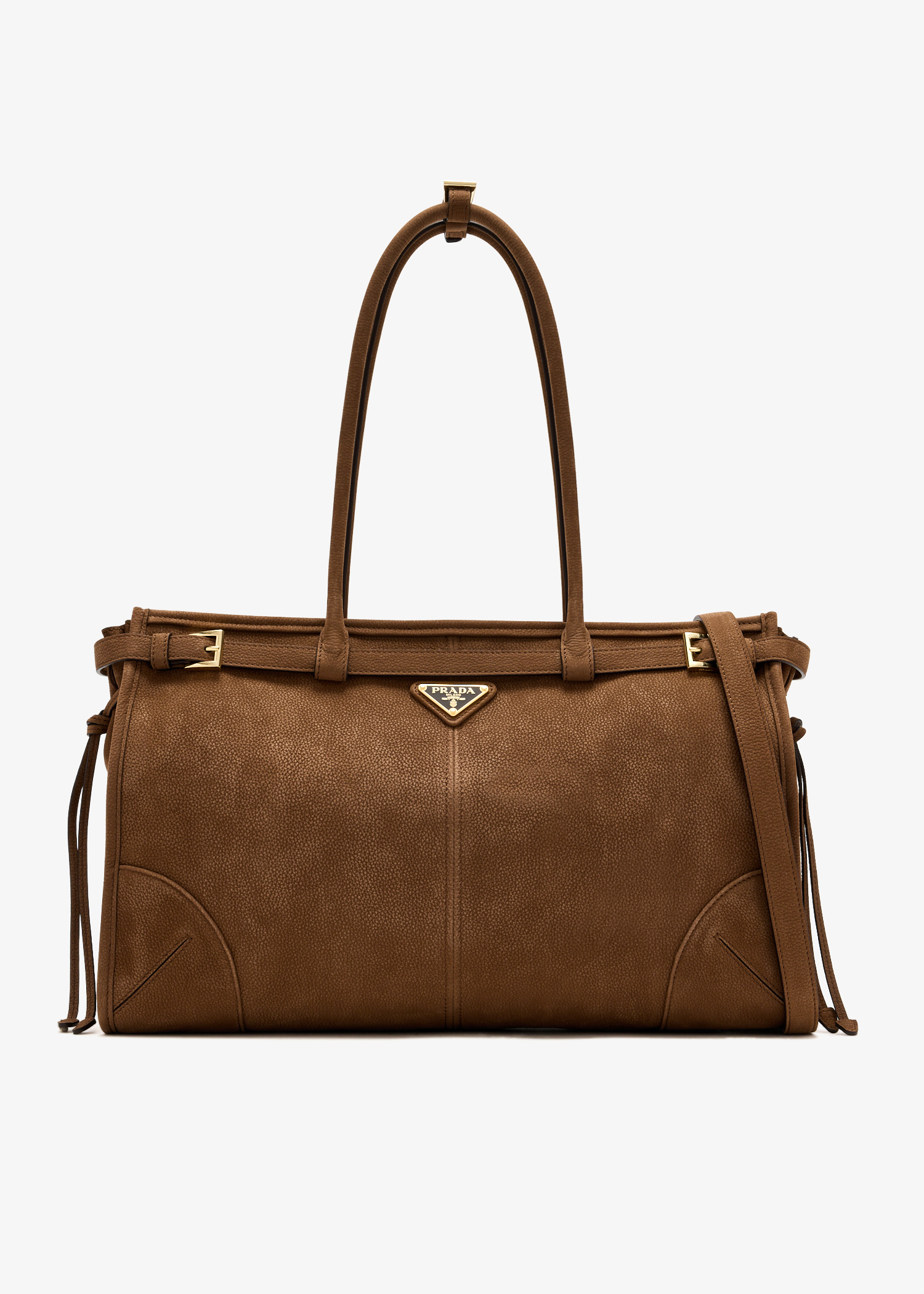Prada Bonnie large nubuck leather handbag, Brown
Prada Bonnie large nubuck leather handbag, Brown