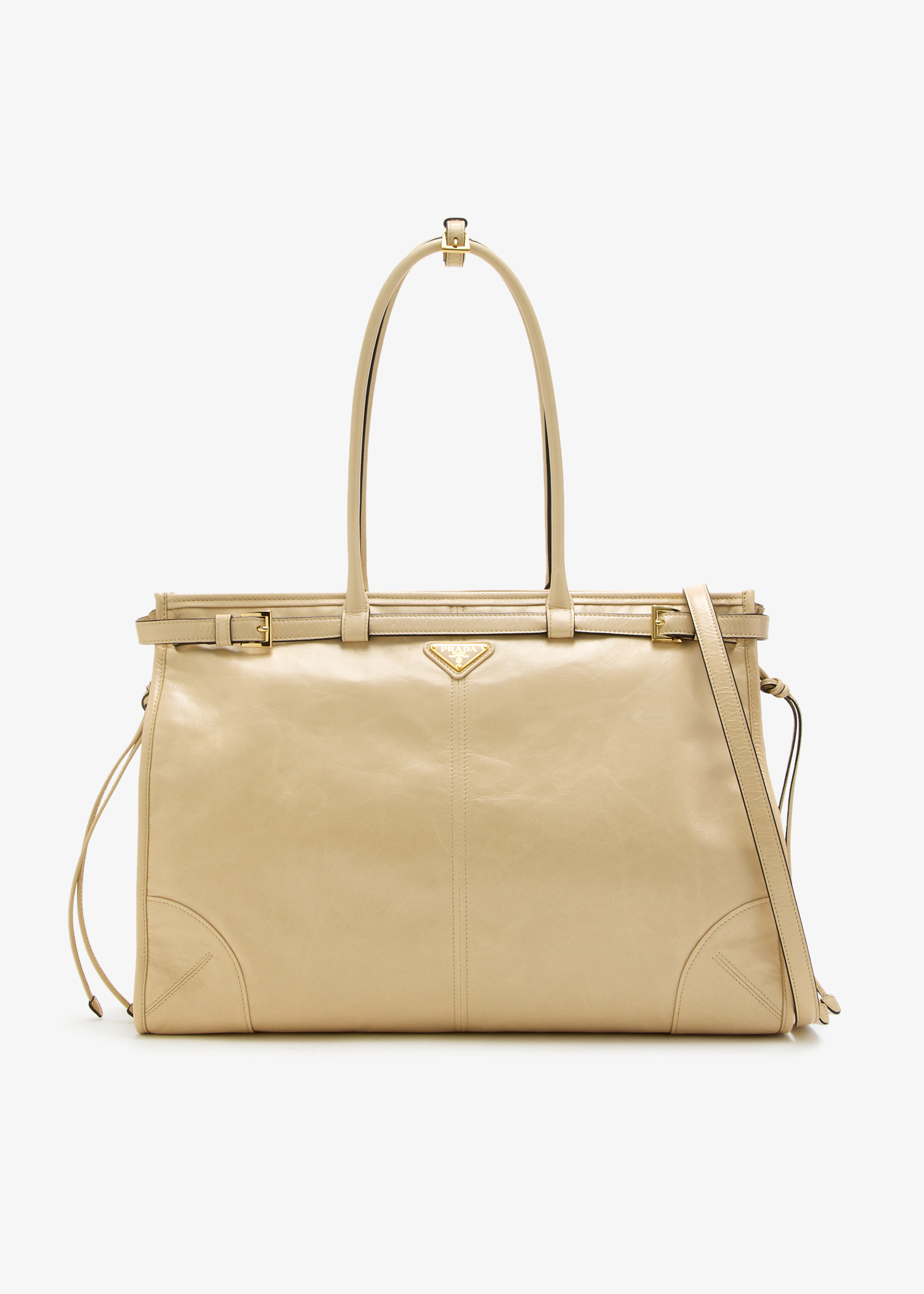 Prada Bonnie extra large leather handbag, Beige
Prada Bonnie extra large leather handbag, Beige