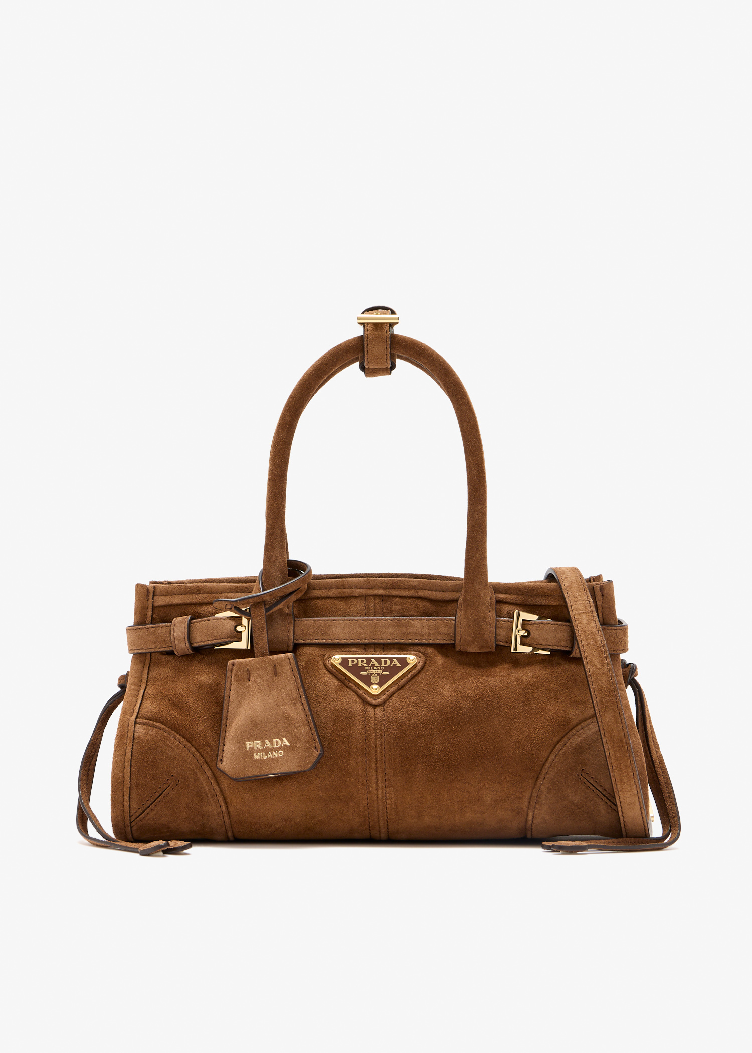 Prada Bonnie suede mini handbag, Brown
Prada Bonnie suede mini handbag, Brown
