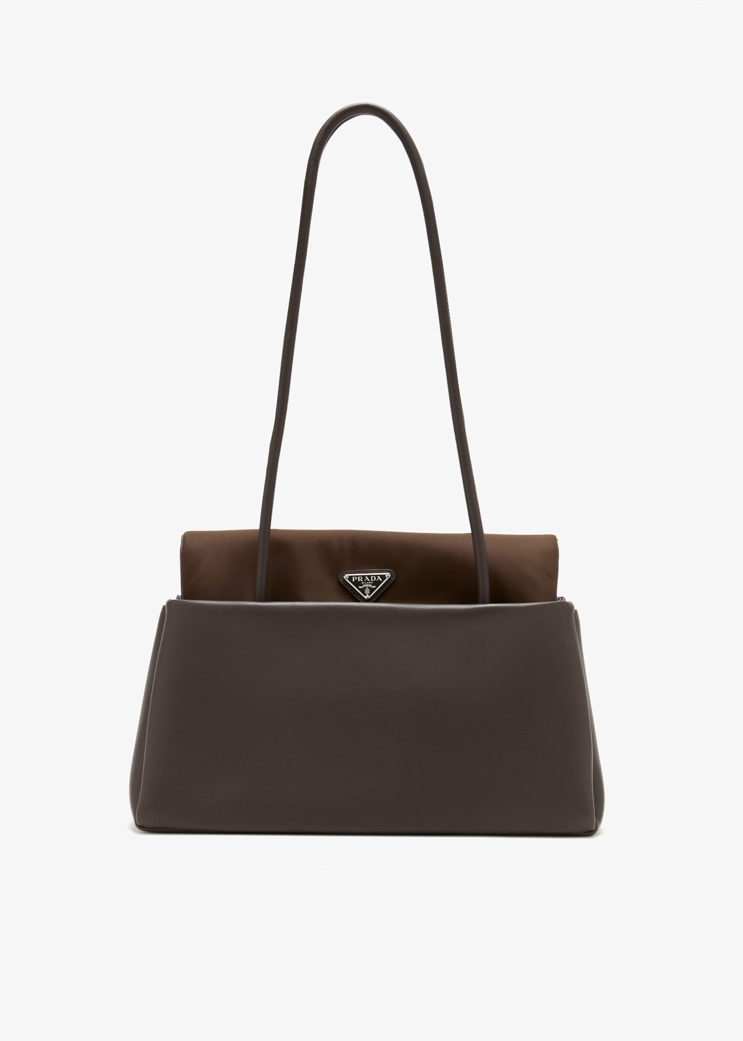 Prada Passage medium leather bag, Brown