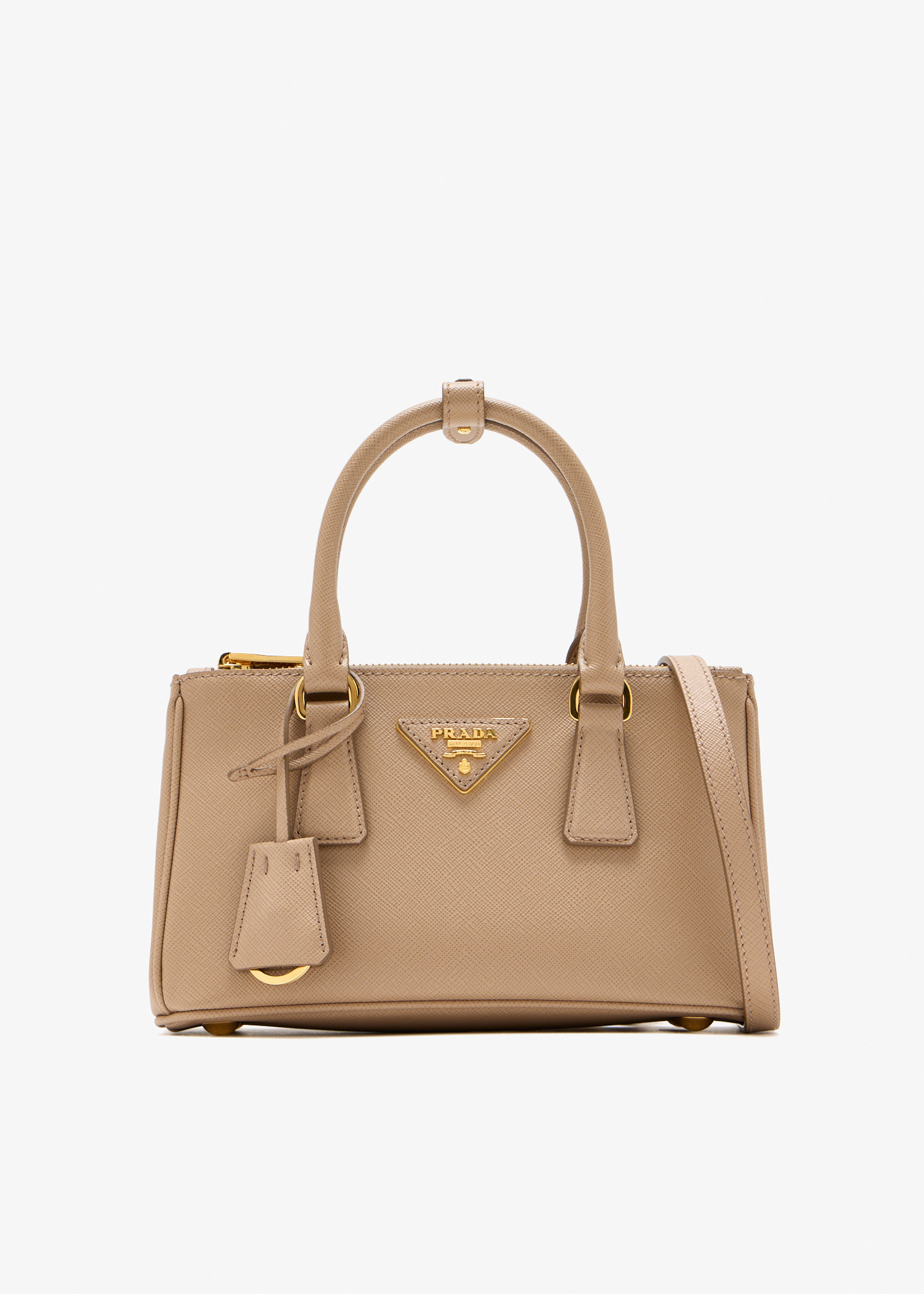 Prada Galleria saffiano leather mini bag, Beige
Prada Galleria saffiano leather mini bag, Beige