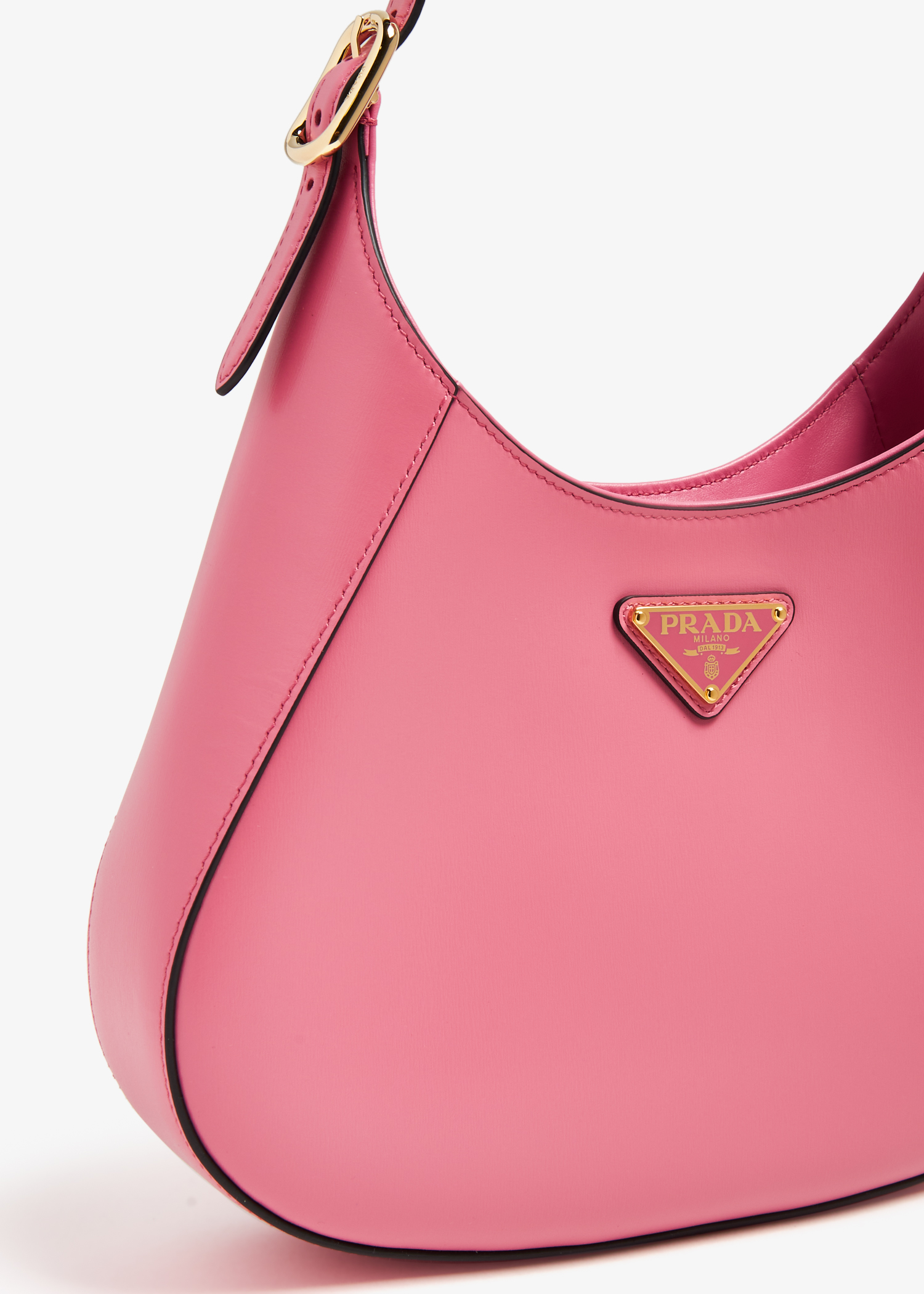 Leather shoulder bag, Pink 
Leather shoulder bag, Pink