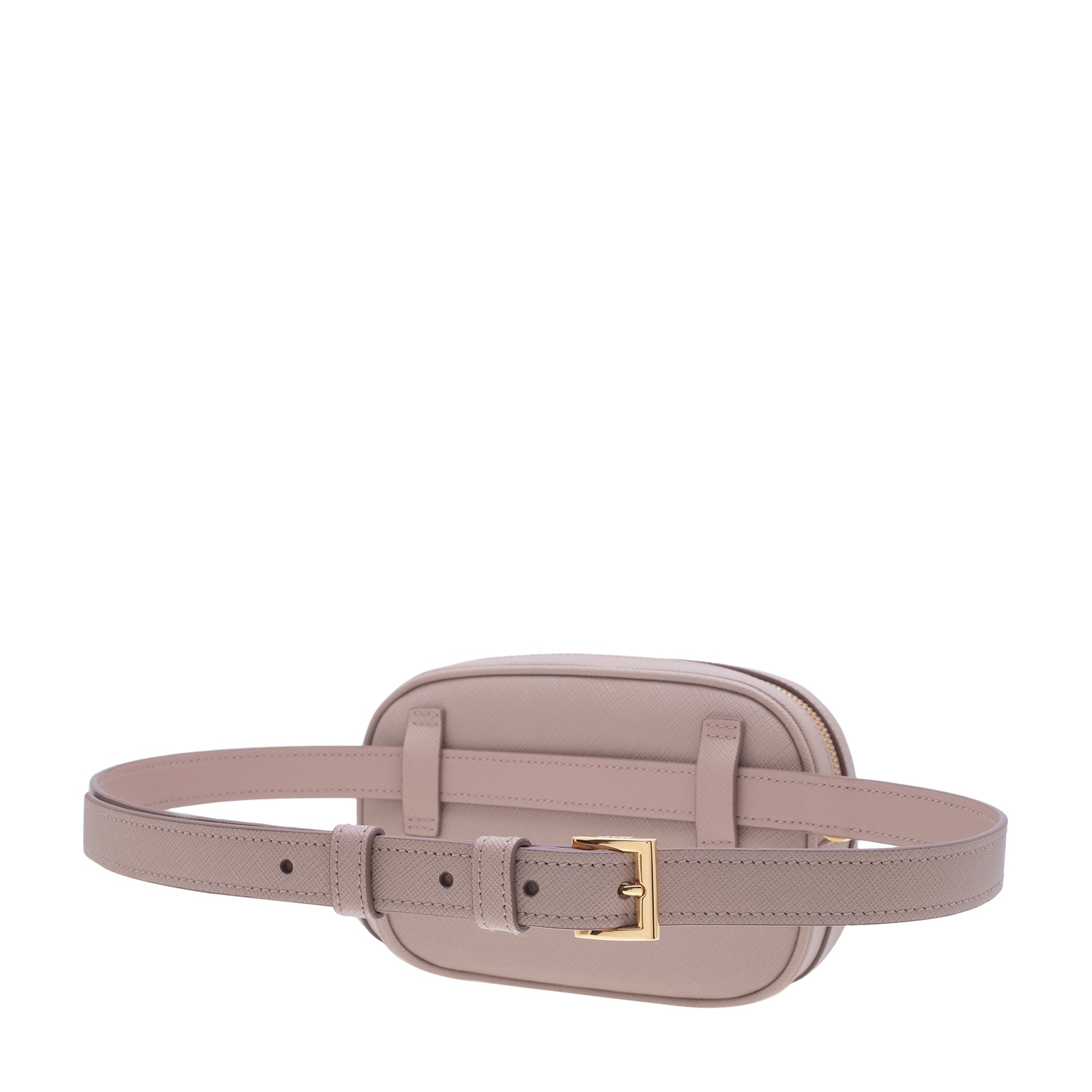 Saffiano leather belt bag, Beige
