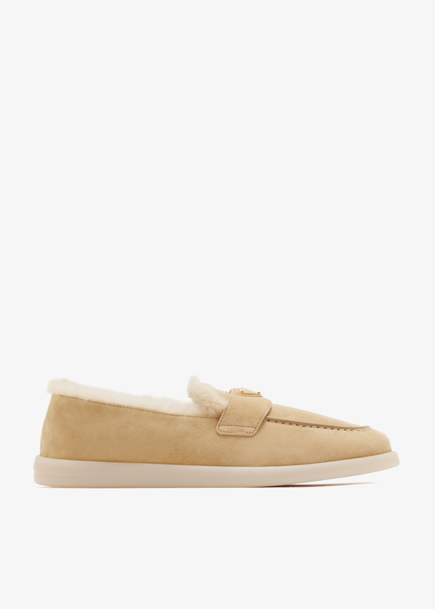 Suede and shearling loafers, Beige
Suede and shearling loafers, Beige