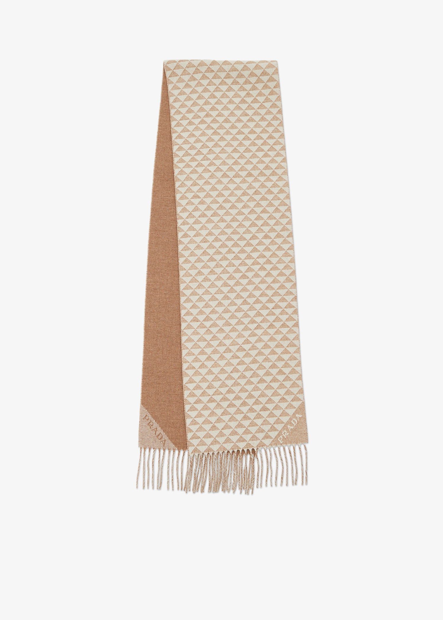 Symbole double wool and cashmere scarf, Beige
Symbole double wool and cashmere scarf, Beige