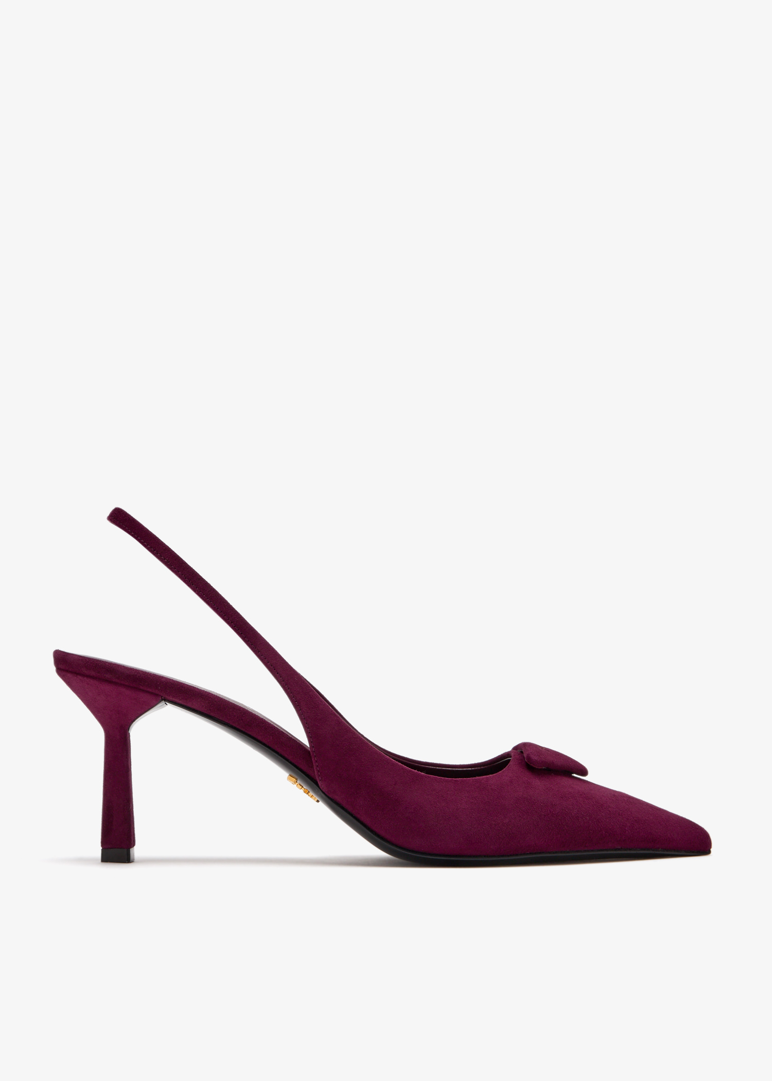 Suede slingback pumps, Burgundy
Suede slingback pumps, Burgundy
