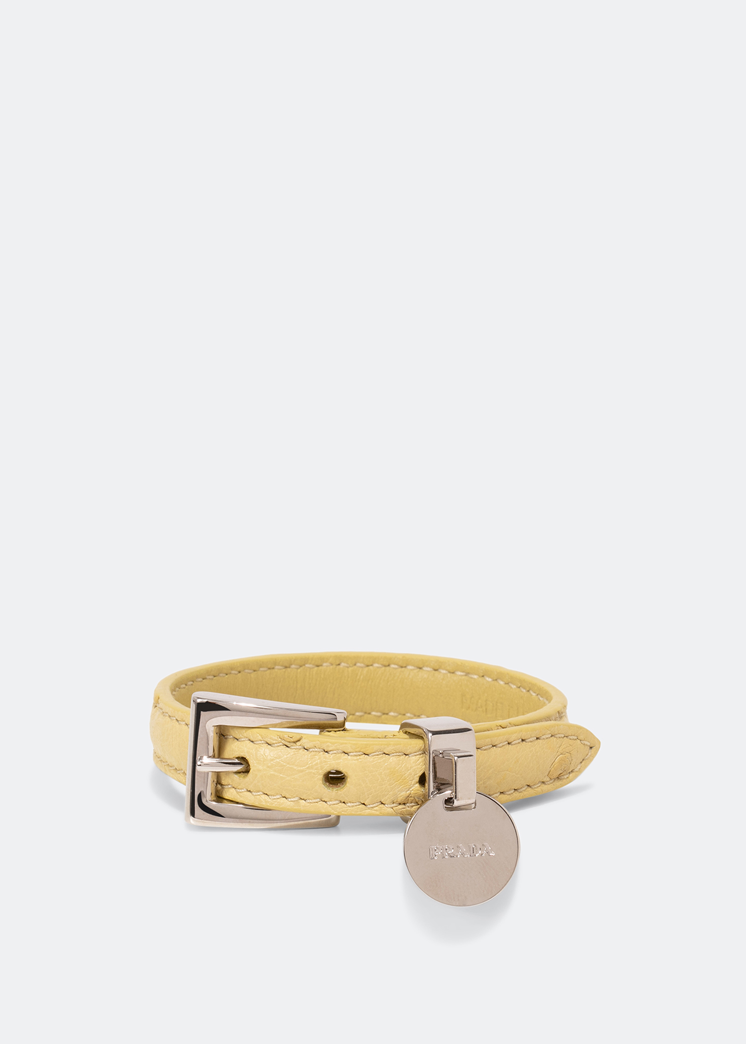 Saffiano leather bracelet, Yellow
Saffiano leather bracelet, Yellow