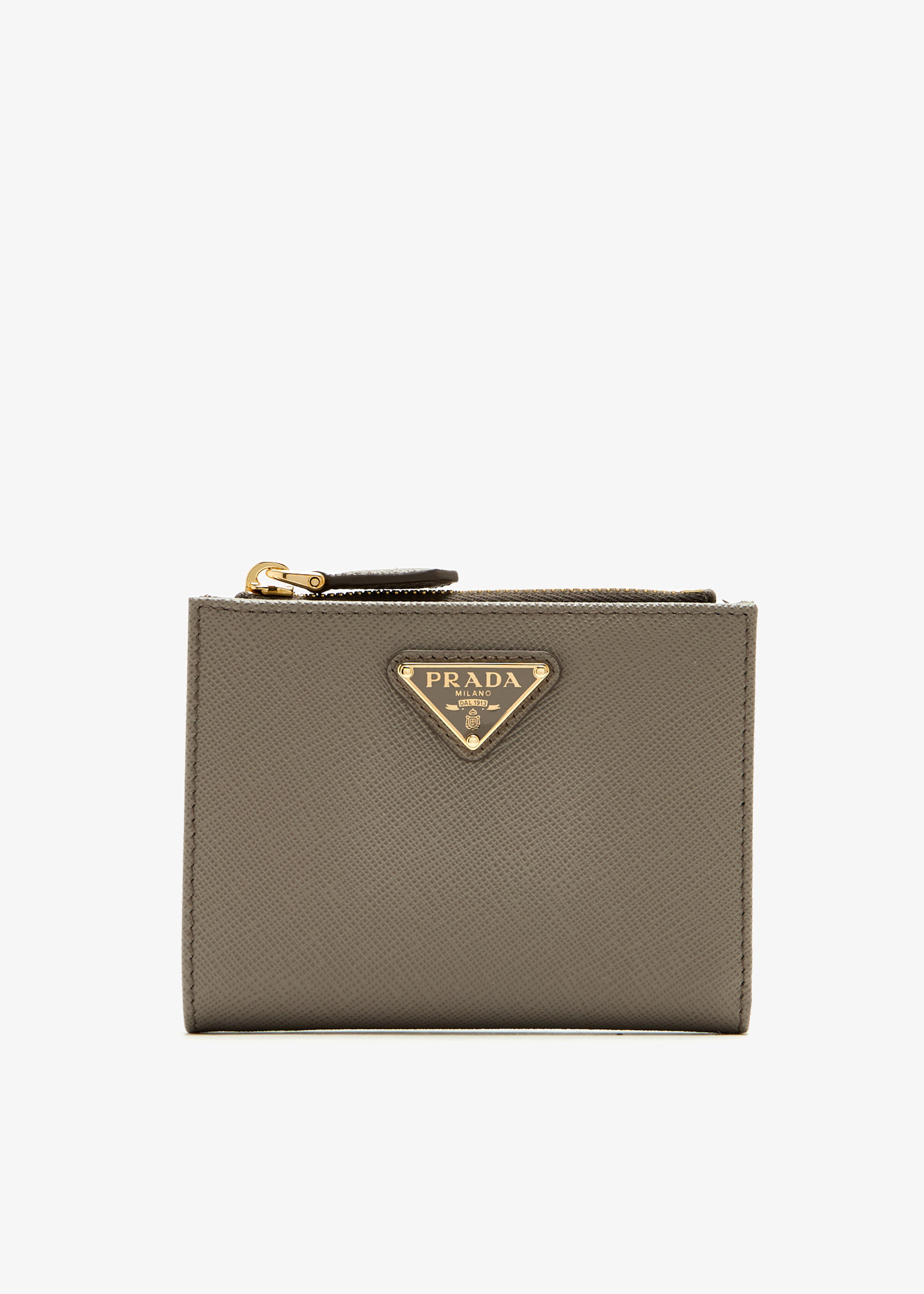 Small Saffiano leather wallet, Grey
Small Saffiano leather wallet, Grey