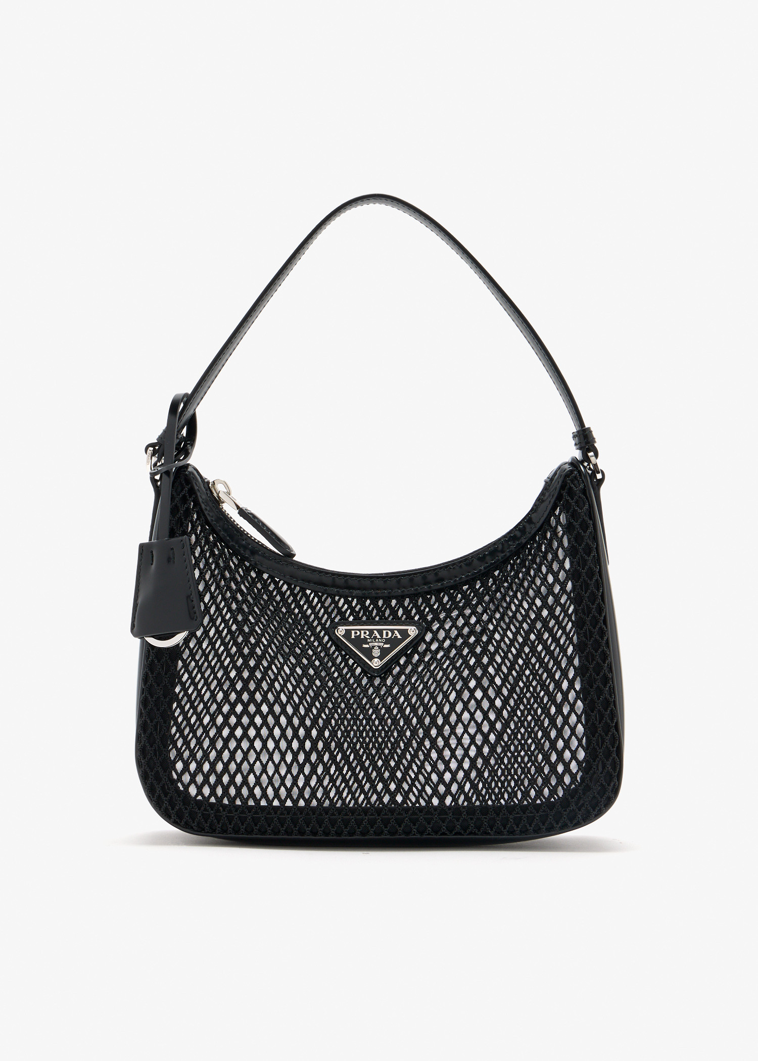 Prada Re-Edition 2005 mesh and brushed leather bag, Black
Prada Re-Edition 2005 mesh and brushed leather bag, Black