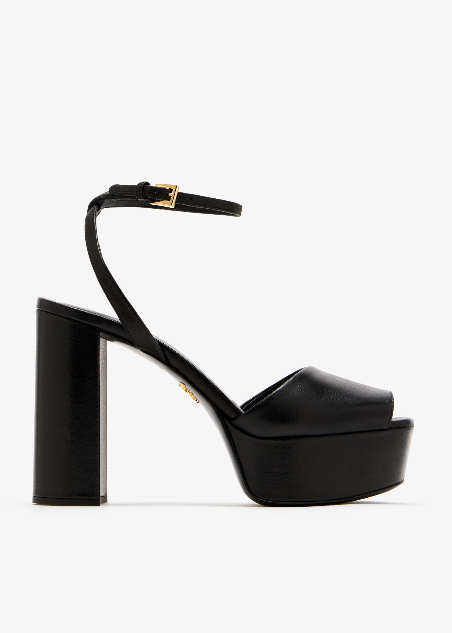 Nappa leather platform sandals, Black
Nappa leather platform sandals, Black