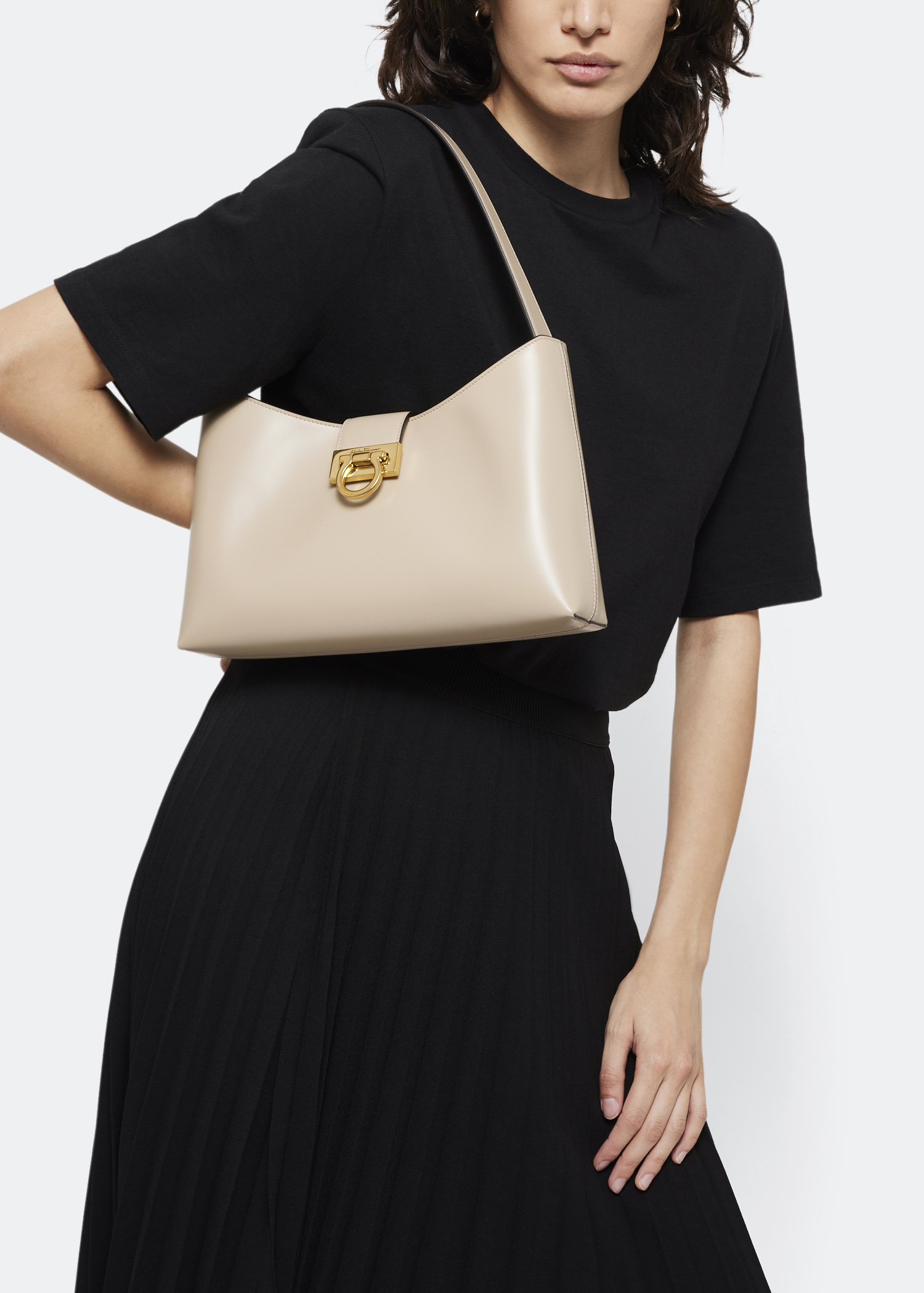 Trifolio shoulder bag, Beige