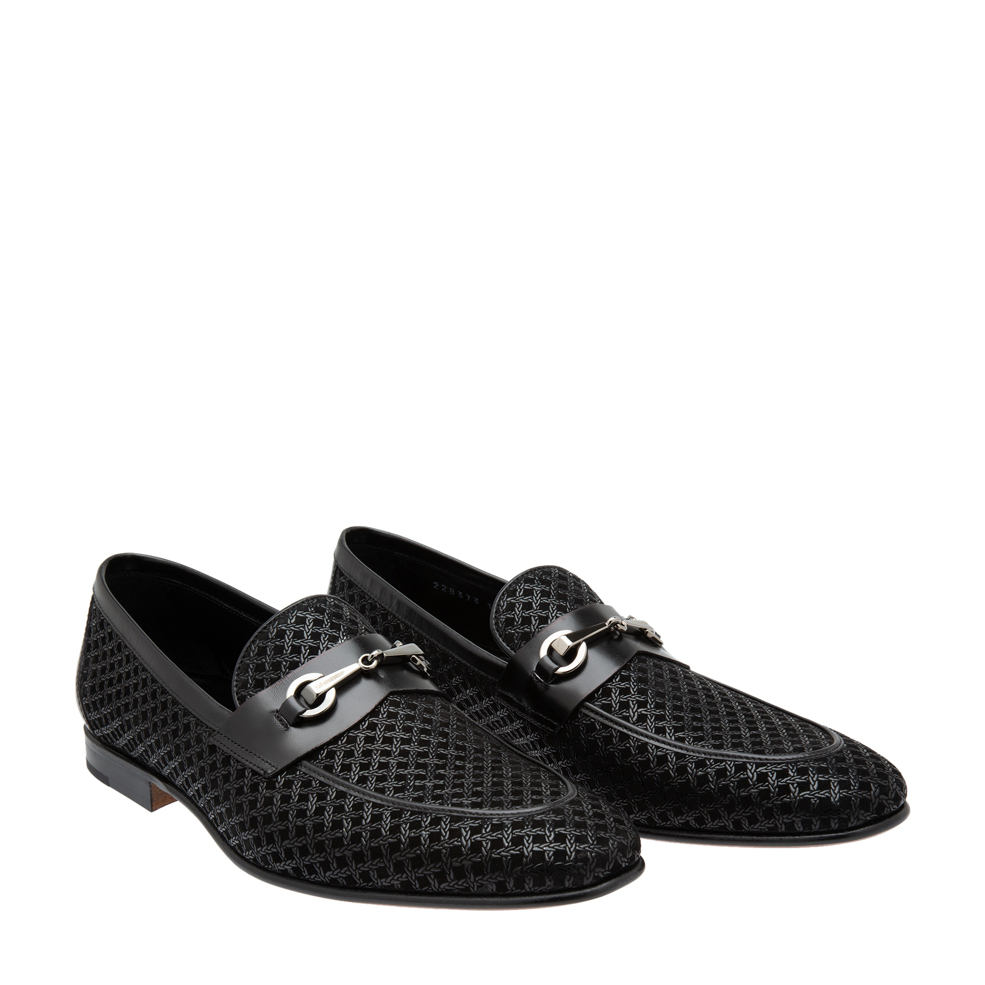 Leather loafers, Black