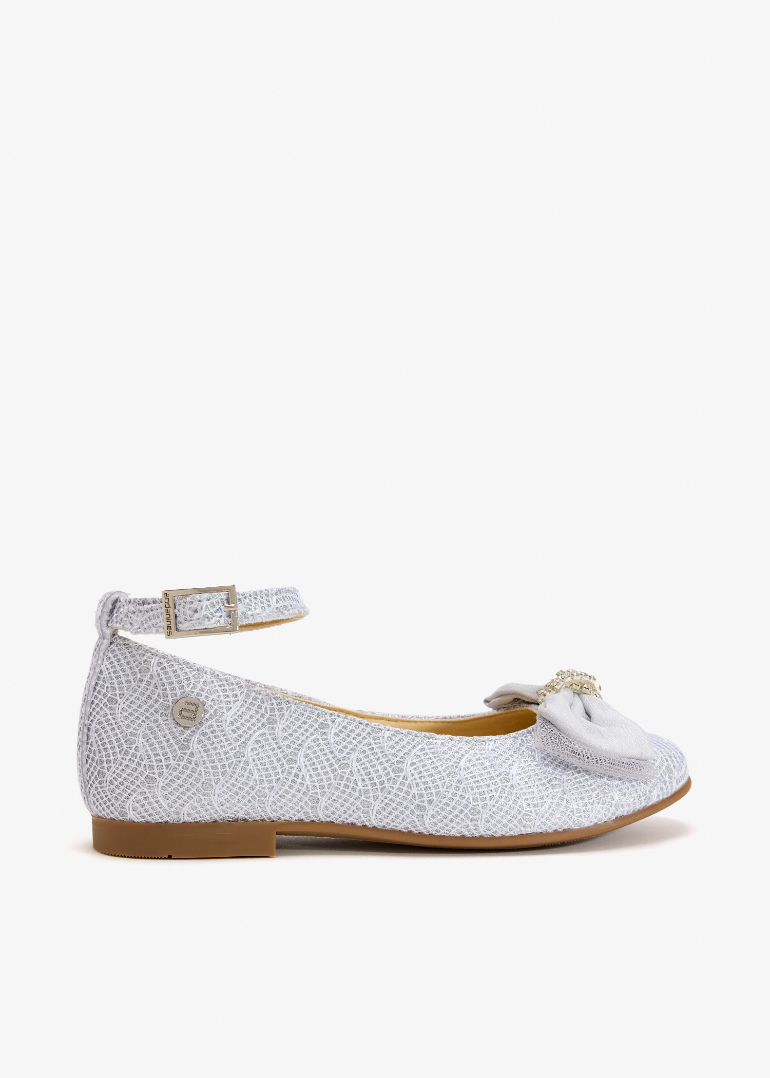 Bow-embellished ballerinas, Silver
Bow-embellished ballerinas, Silver