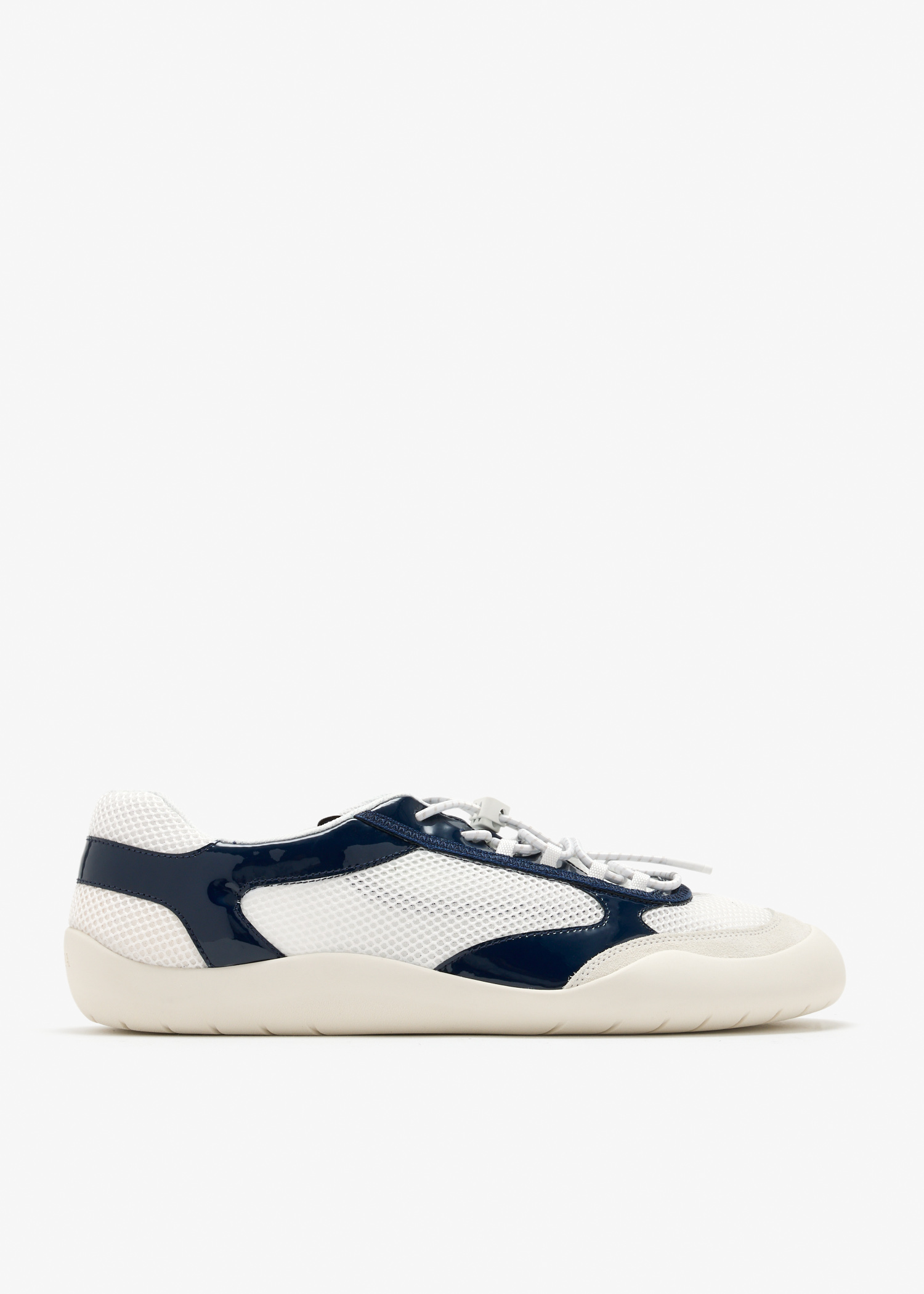 Speedrock patent leather and mesh fabric sneakers, White
Speedrock patent leather and mesh fabric sneakers, White