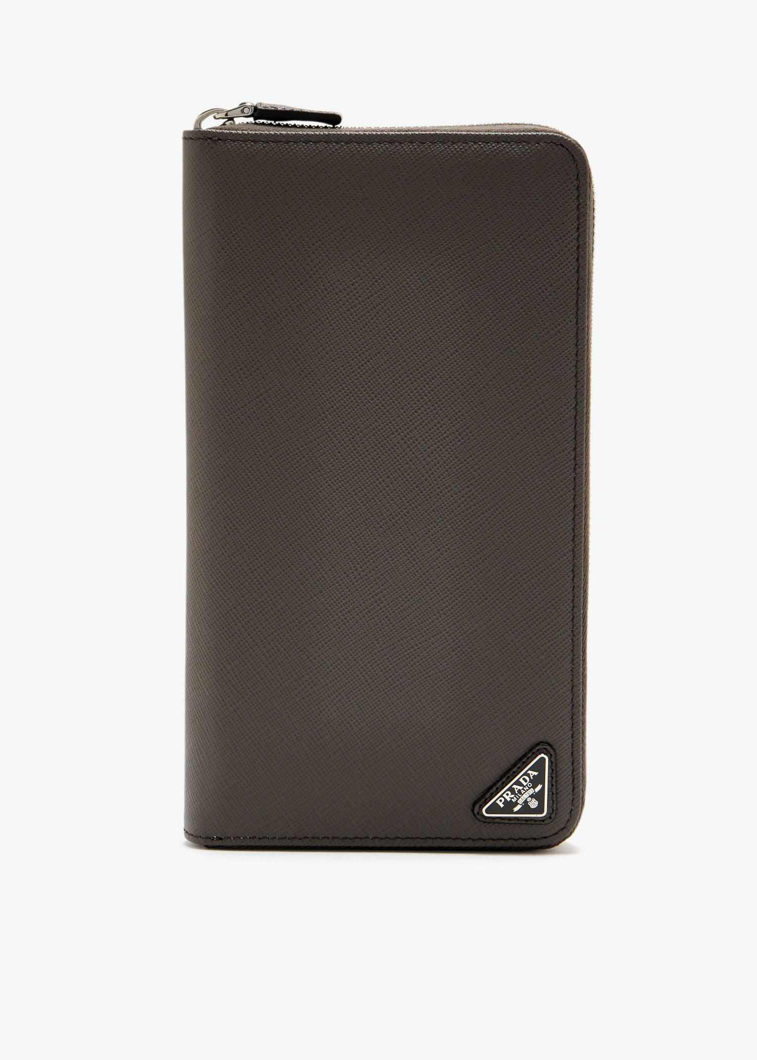 Saffiano leather zip around wallet, Grey
Saffiano leather zip around wallet, Grey