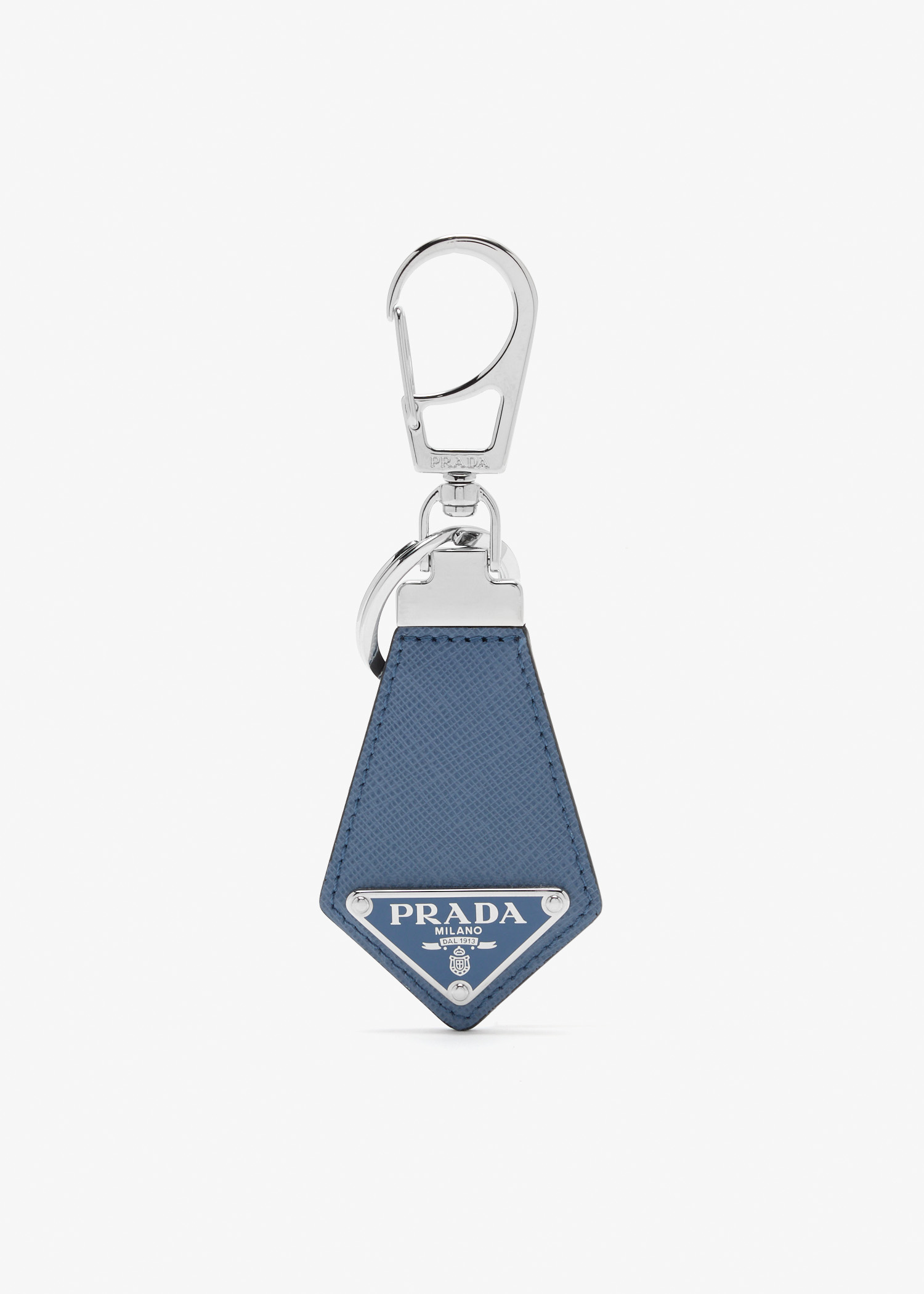 Saffiano leather keychain, Blue
Saffiano leather keychain, Blue