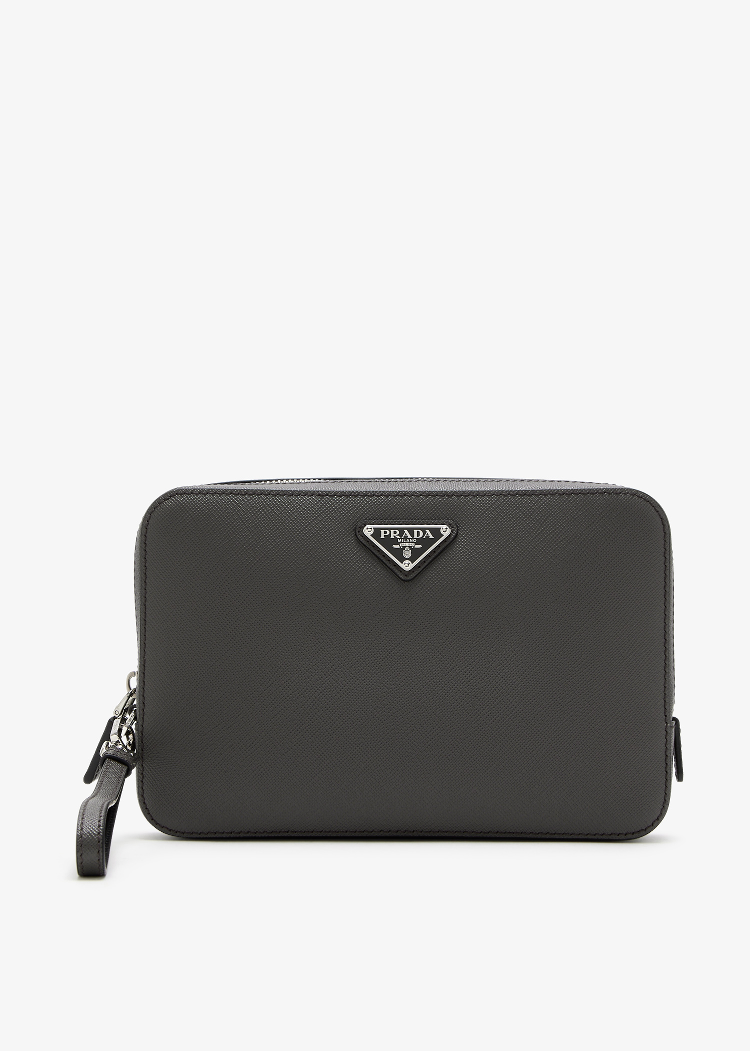 Saffiano leather pouch, Grey
Saffiano leather pouch, Grey