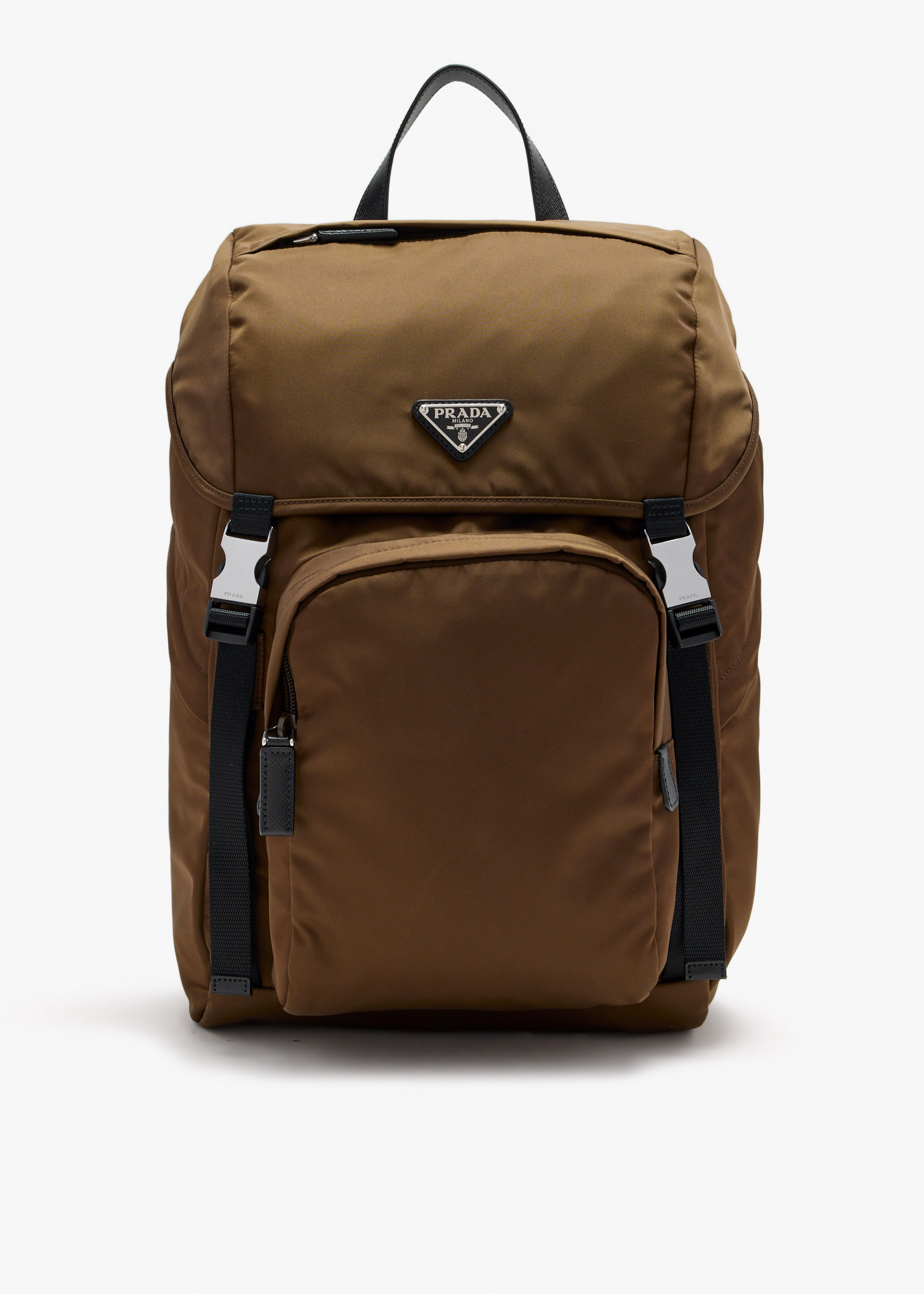Re-Nylon and Saffiano leather backpack, Brown
Re-Nylon and Saffiano leather backpack, Brown