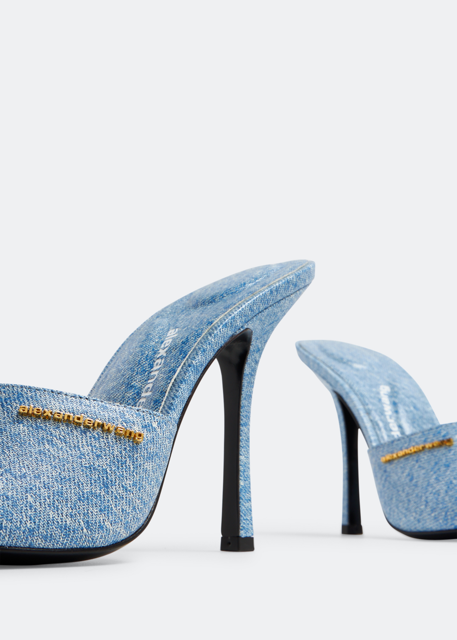 Lucienne 105 mules, Blue