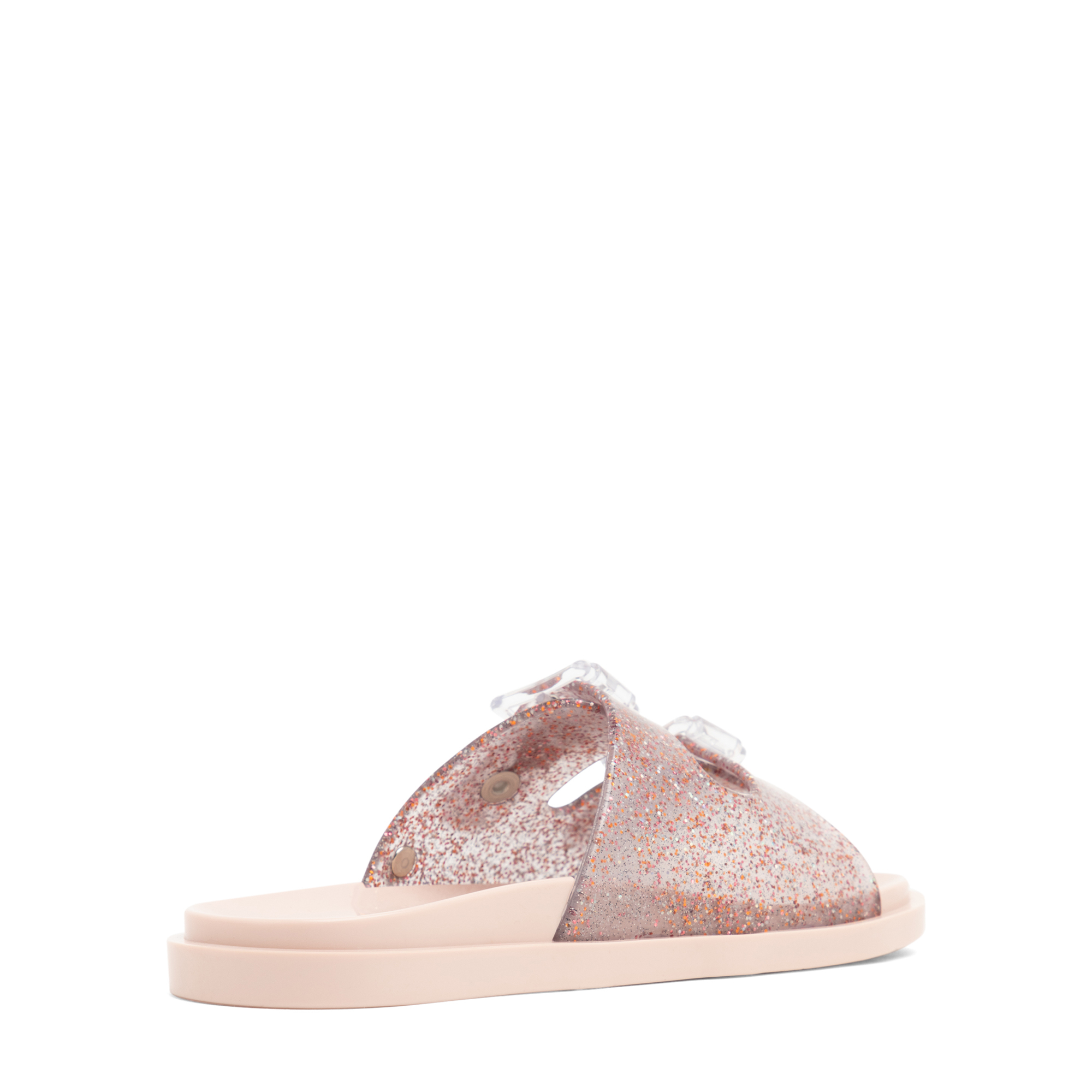 Wide slide sandals, Pink