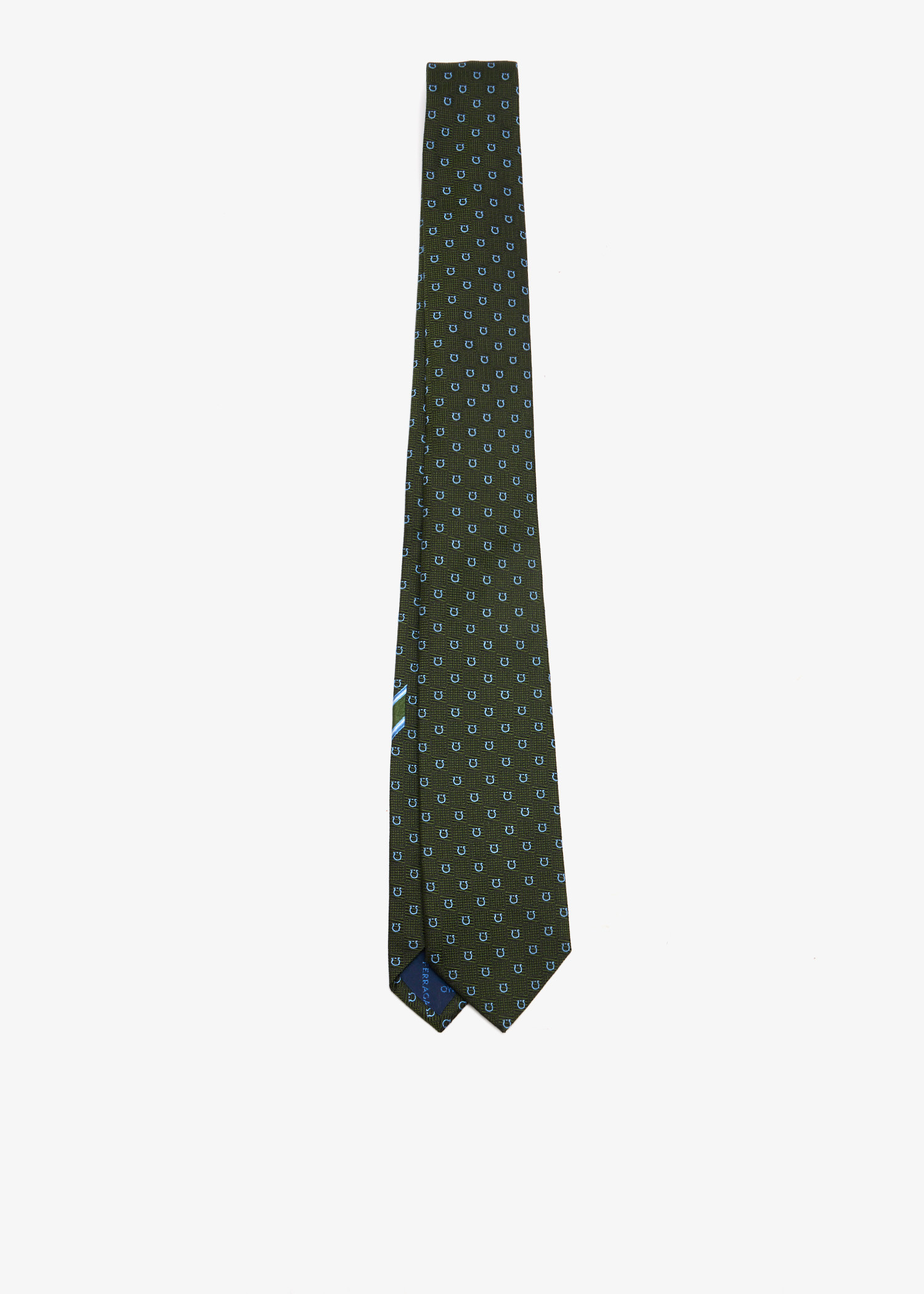 Gancini print tie, Green
Gancini print tie, Green
