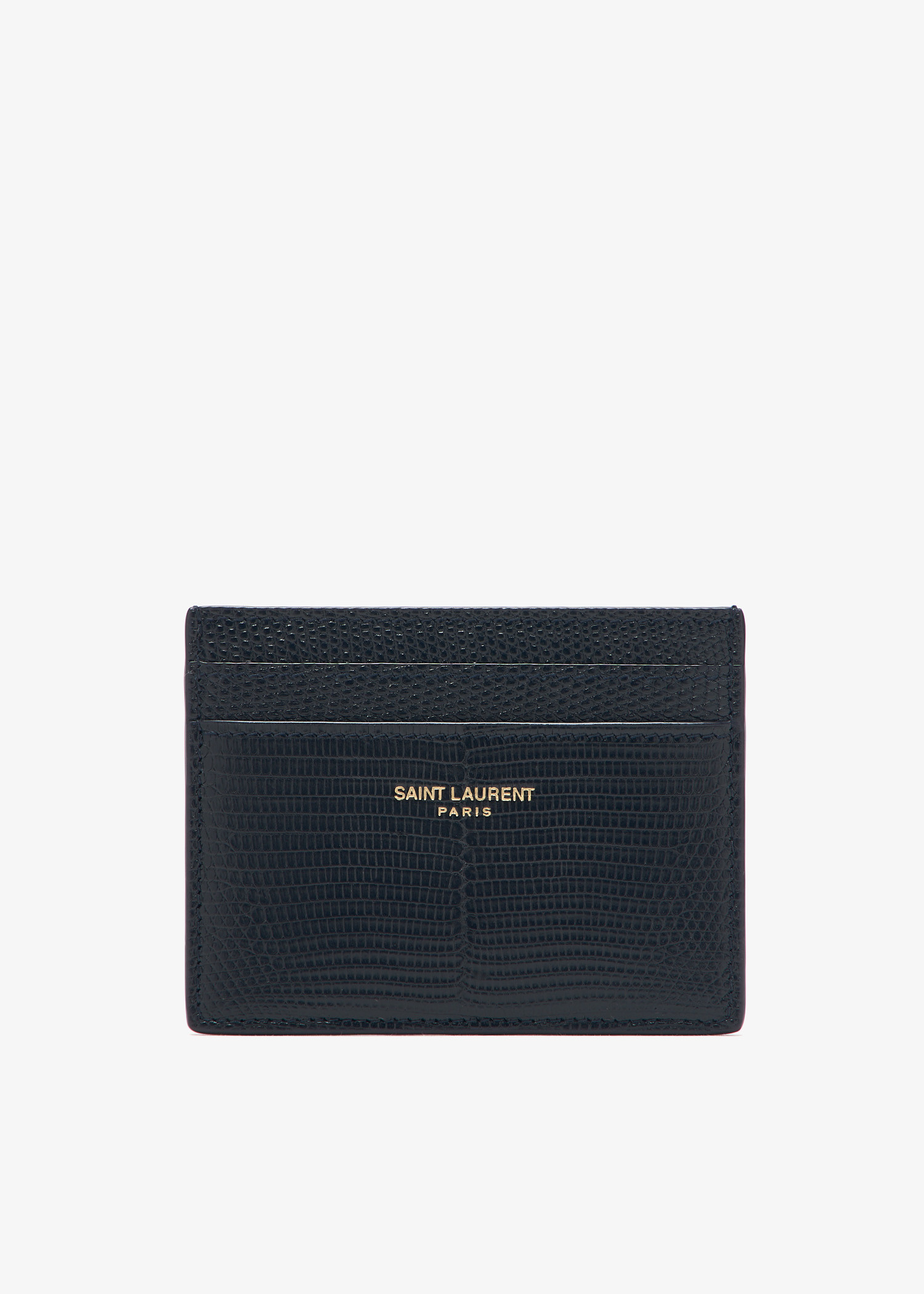 Lizard leather card case, Navy
Lizard leather card case, Navy