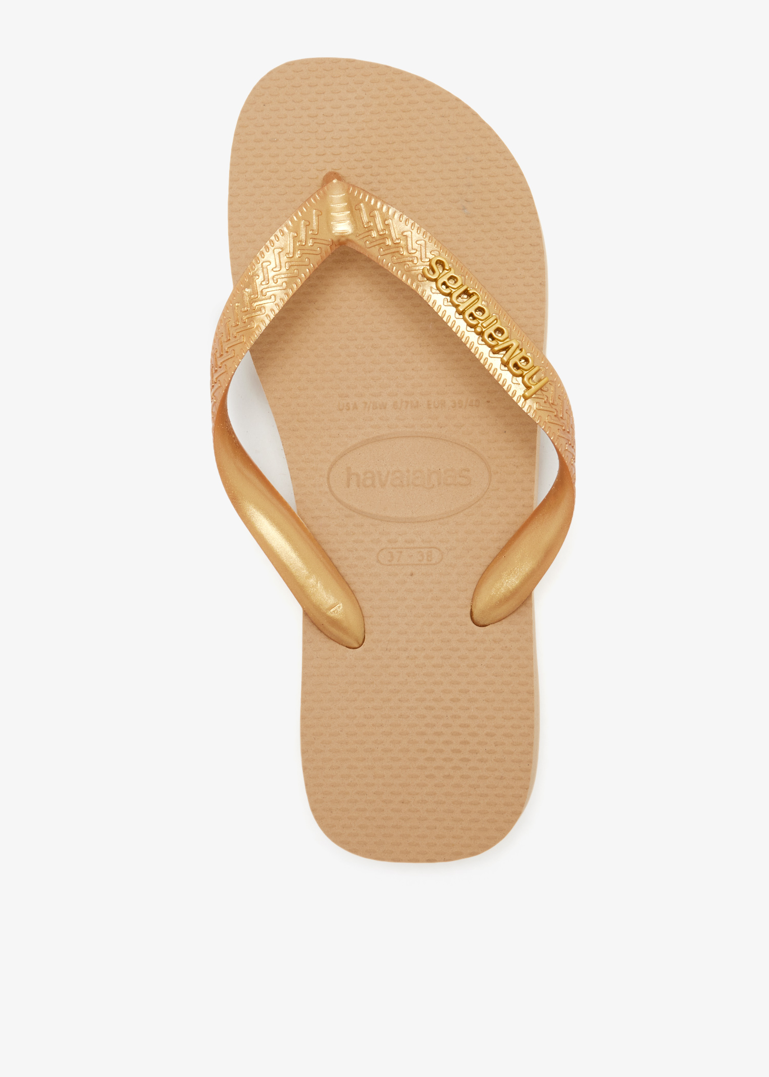 Top Logo metallic flip flops, Gold
Top Logo metallic flip flops, Gold