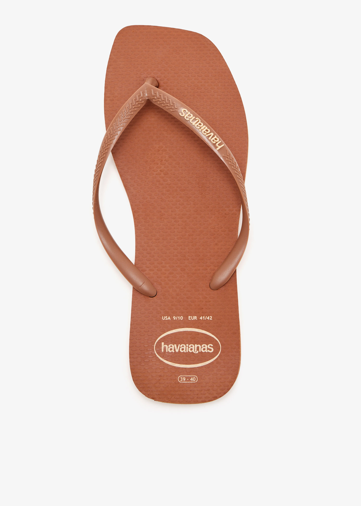 Slim square flip flops, Brown
Slim square flip flops, Brown