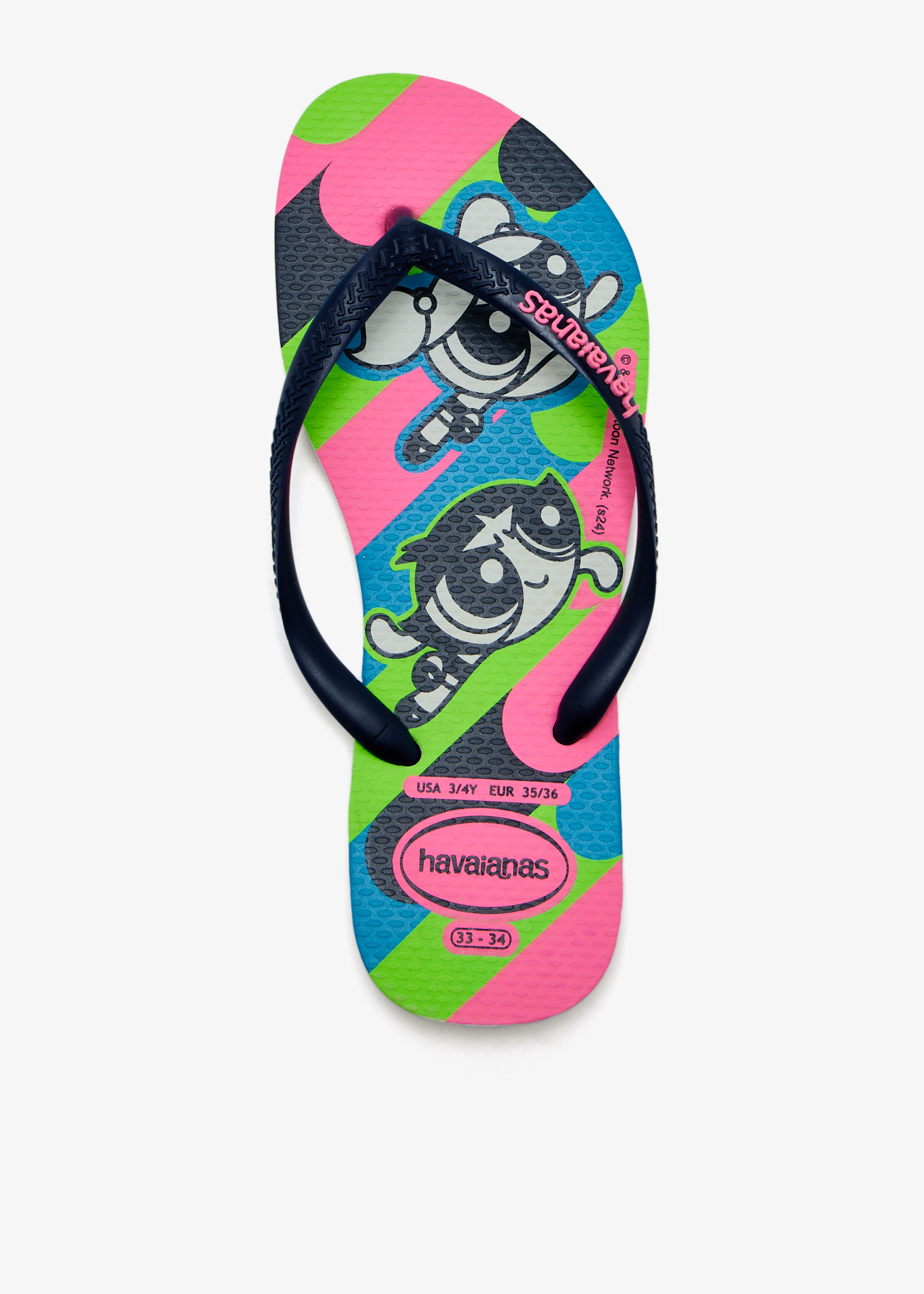 Slim Powerpuff Girls flip flops, Navy
Slim Powerpuff Girls flip flops, Navy
