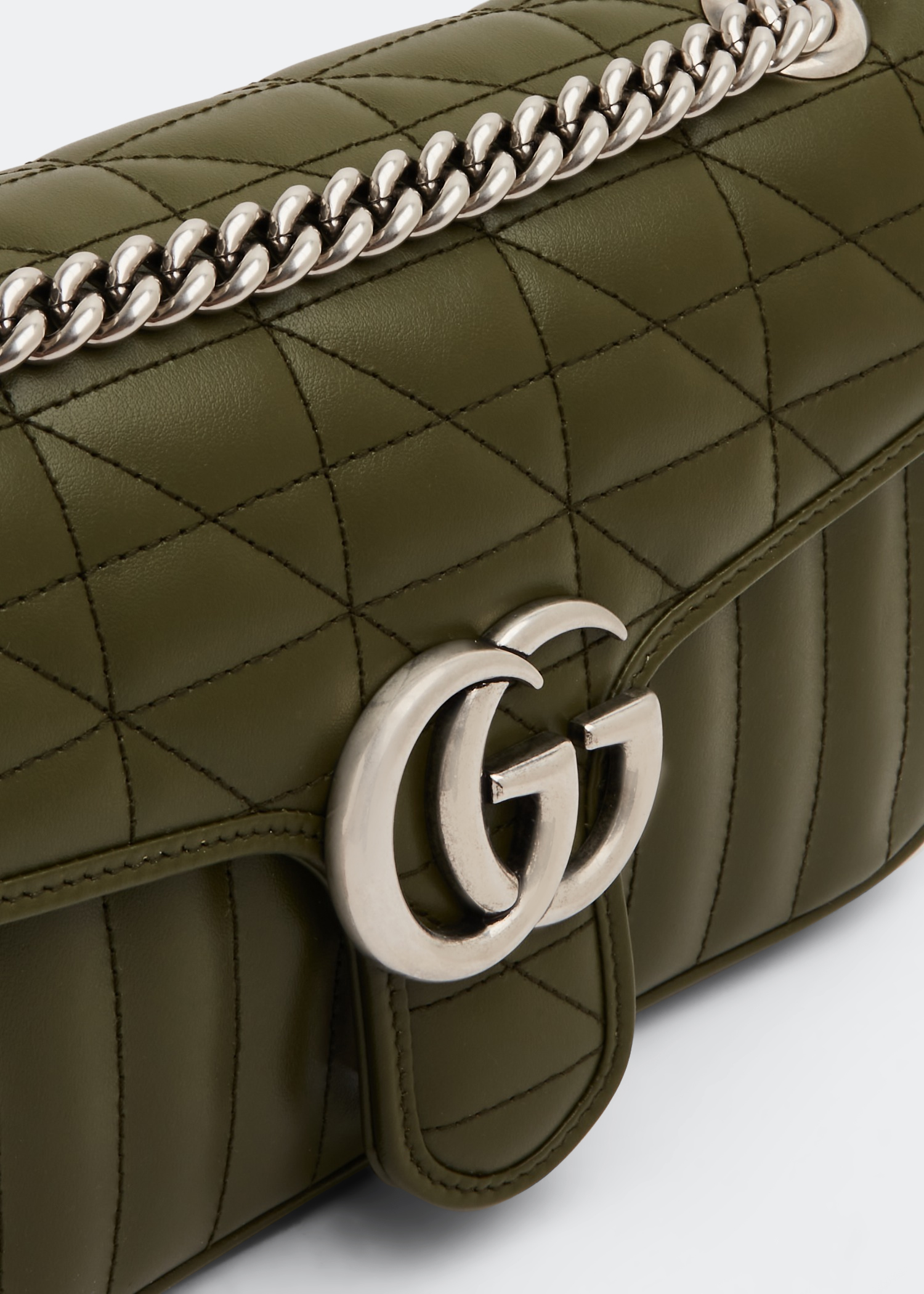 GG Marmont small shoulder bag, Green