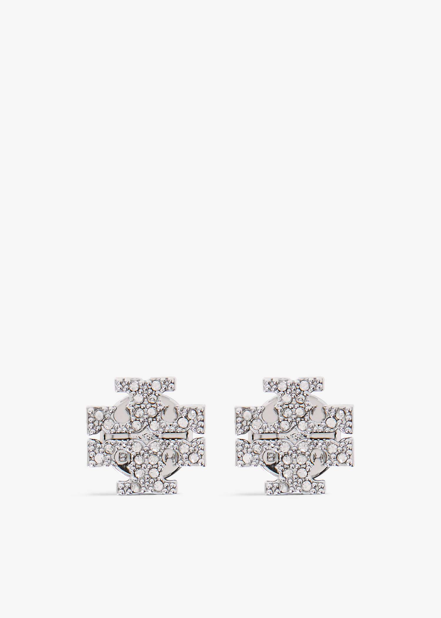 Kira pavé stud earrings, Silver
Kira pavé stud earrings, Silver