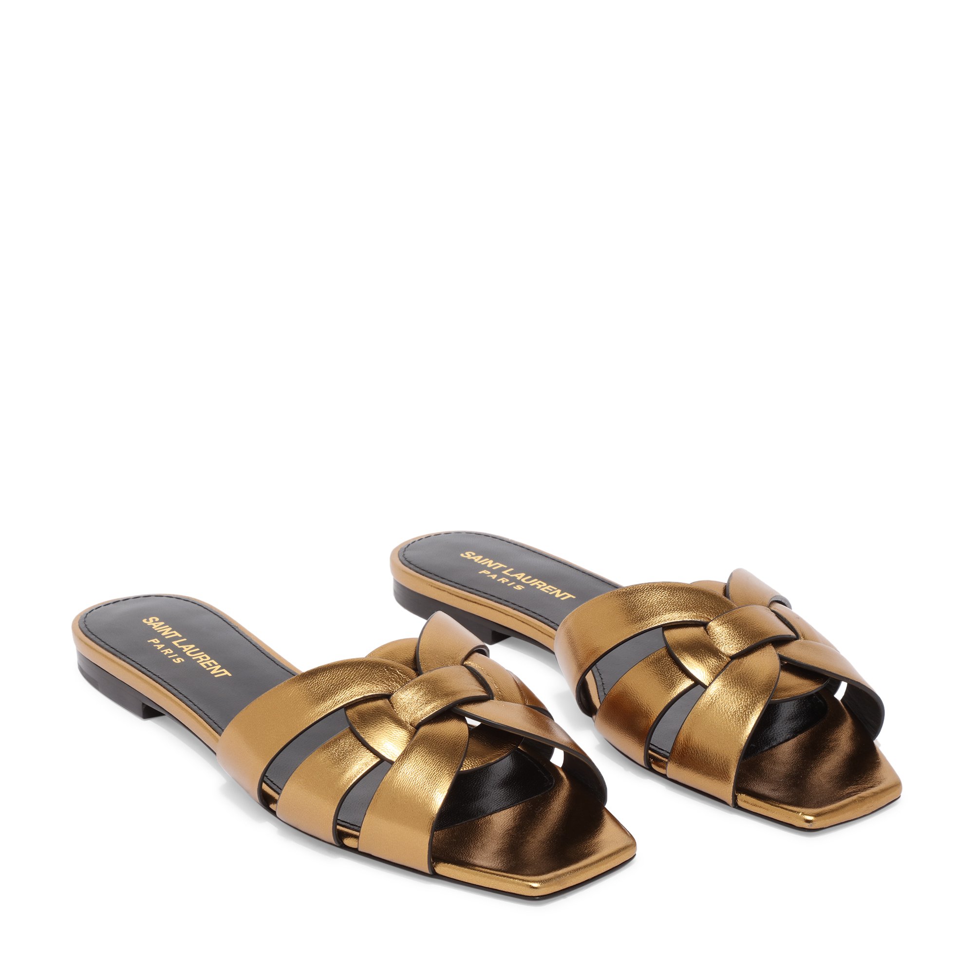 Tribute flat sandals, Gold