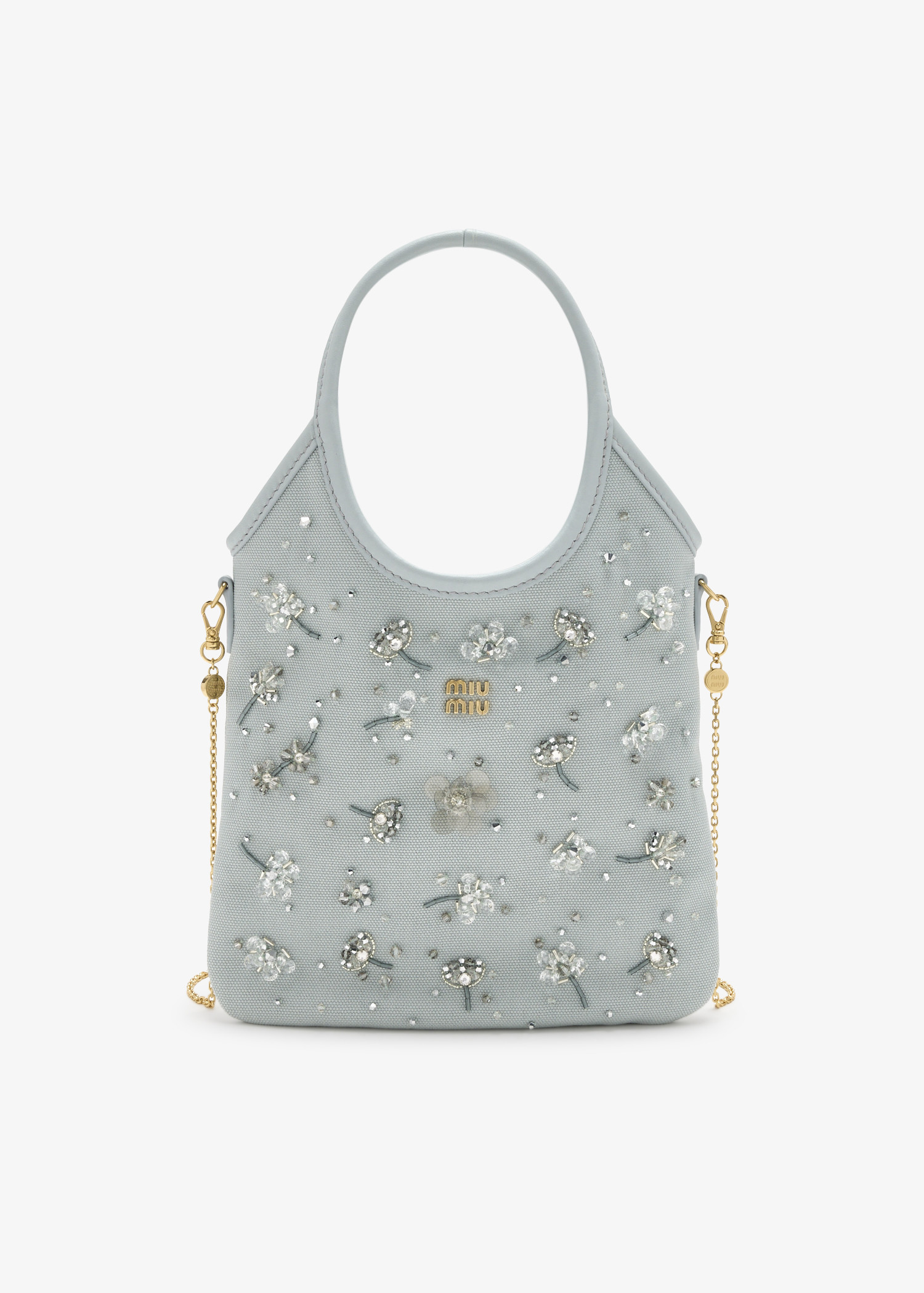 Ivy embroidered canvas mini bag, Blue
Ivy embroidered canvas mini bag, Blue