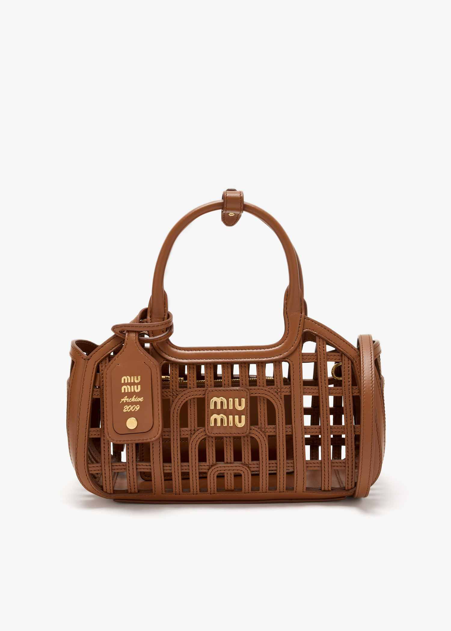 Leather basket bag, Brown
Leather basket bag, Brown