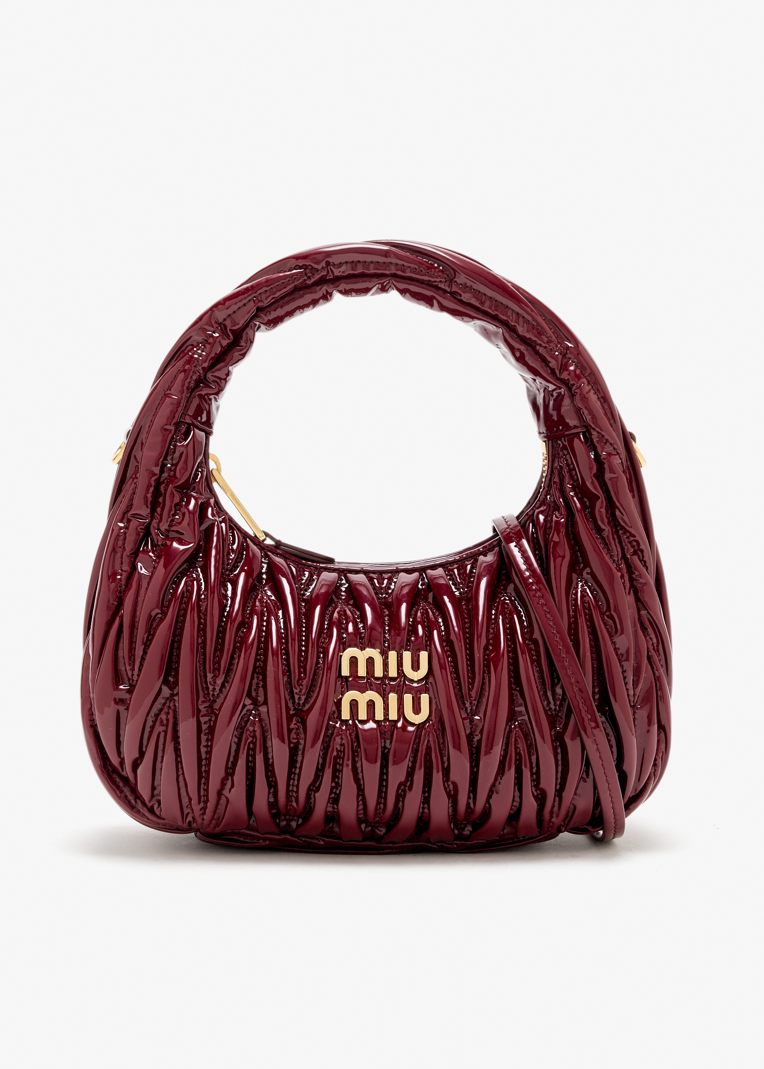 Wander matelassé patent leather bag, Red
Wander matelassé patent leather bag, Red