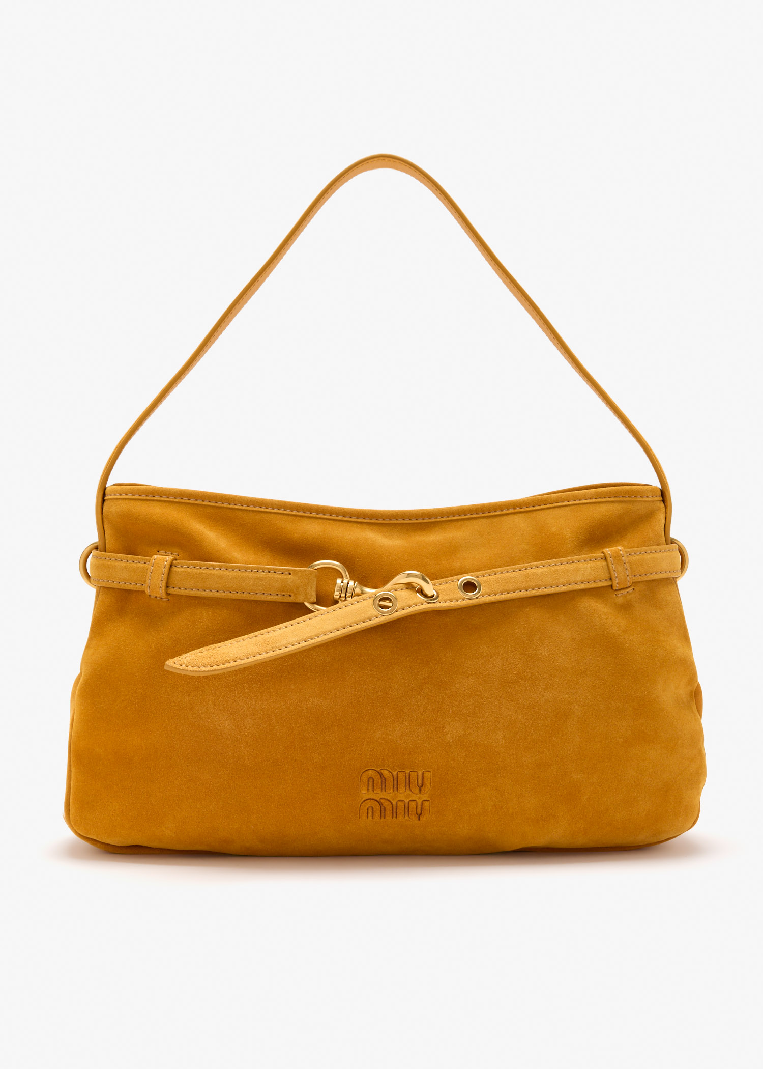 Aventure medium suede bag, Orange