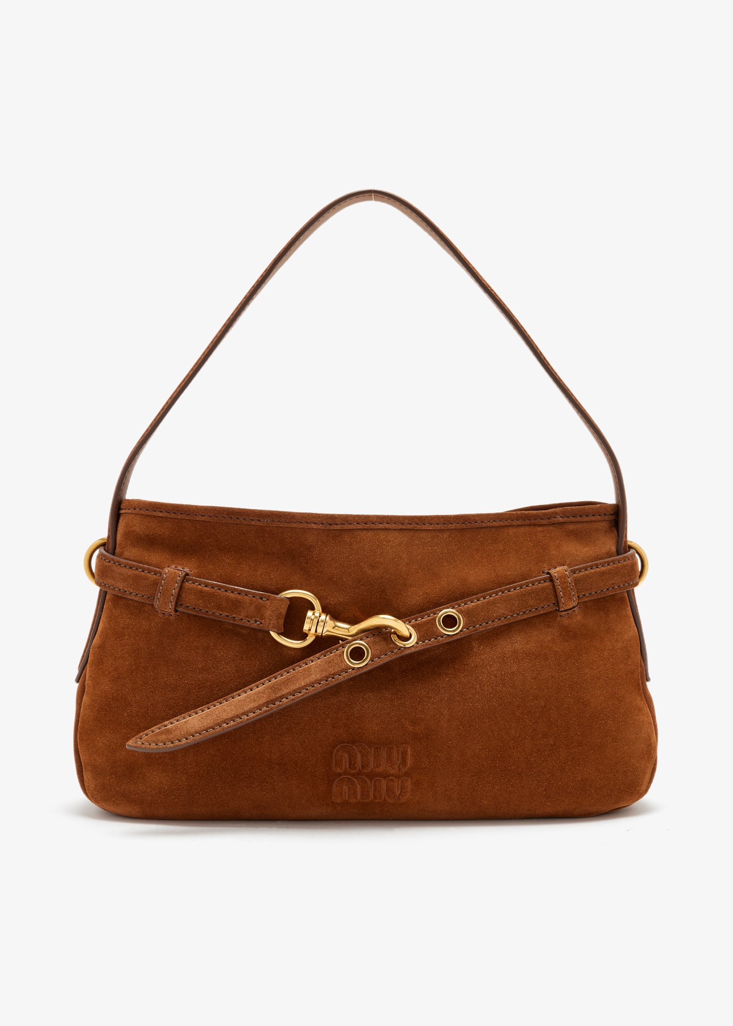 Aventure suede bag, Brown