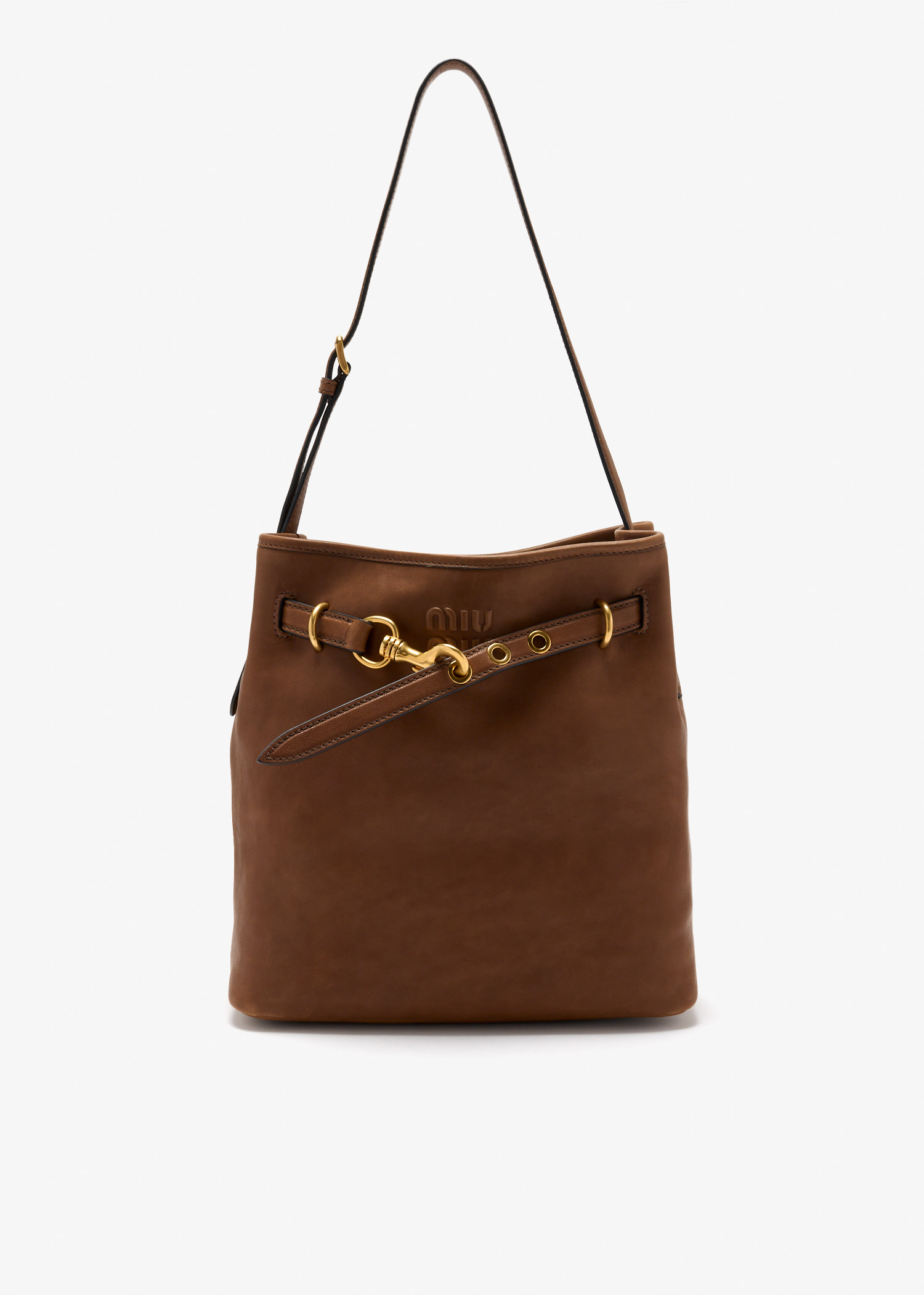 Aventure nappa leather bucket bag, Brown
Aventure nappa leather bucket bag, Brown