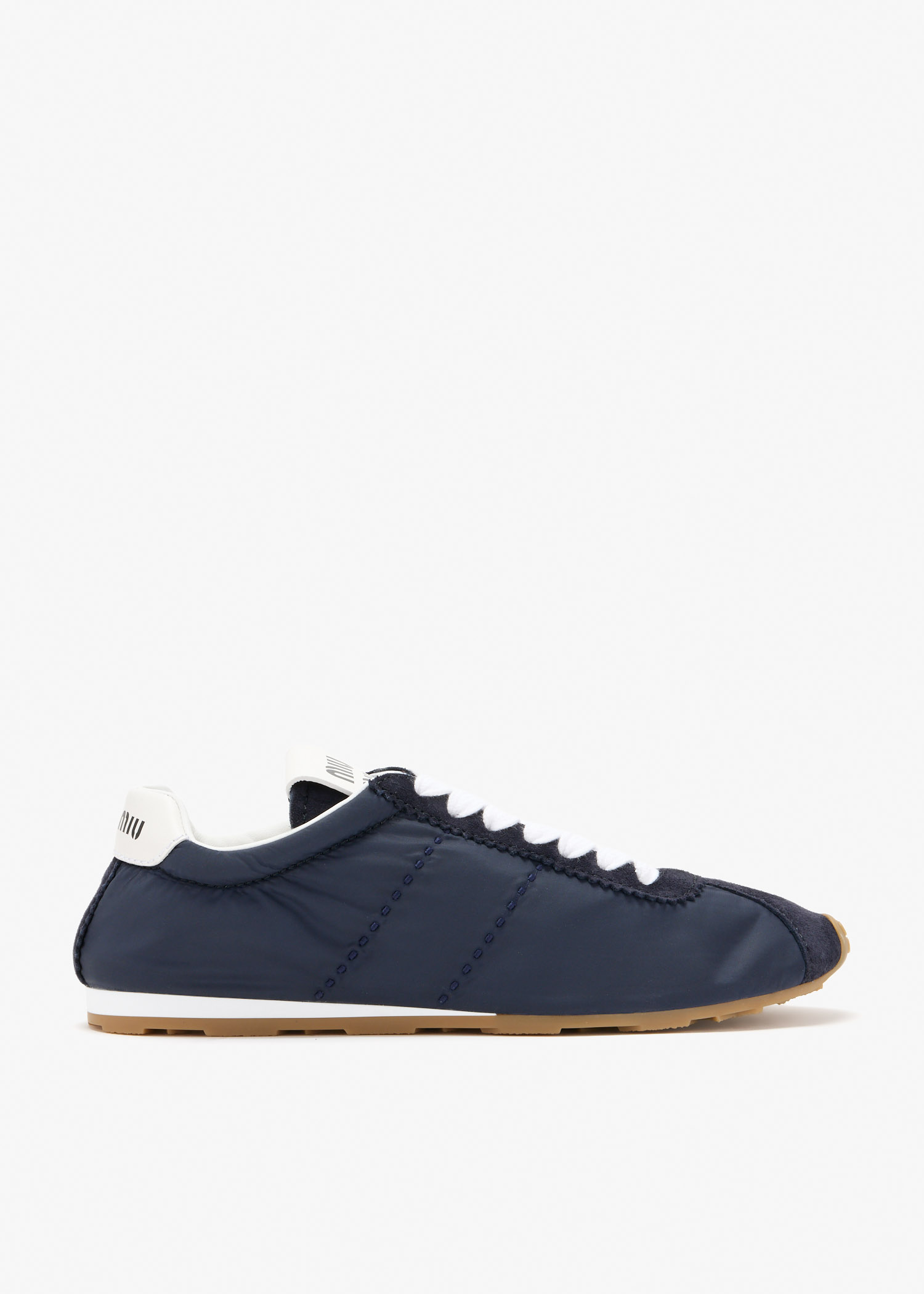 Plume technical fabric and suede sneakers, Navy
Plume technical fabric and suede sneakers, Navy