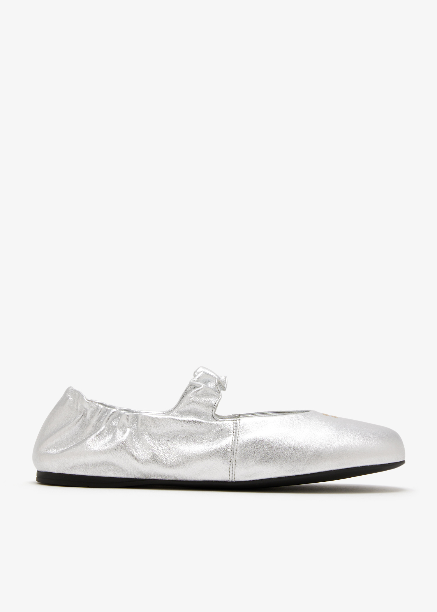 Ruches mordoré nappa leather ballerinas, Silver
Ruches mordoré nappa leather ballerinas, Silver