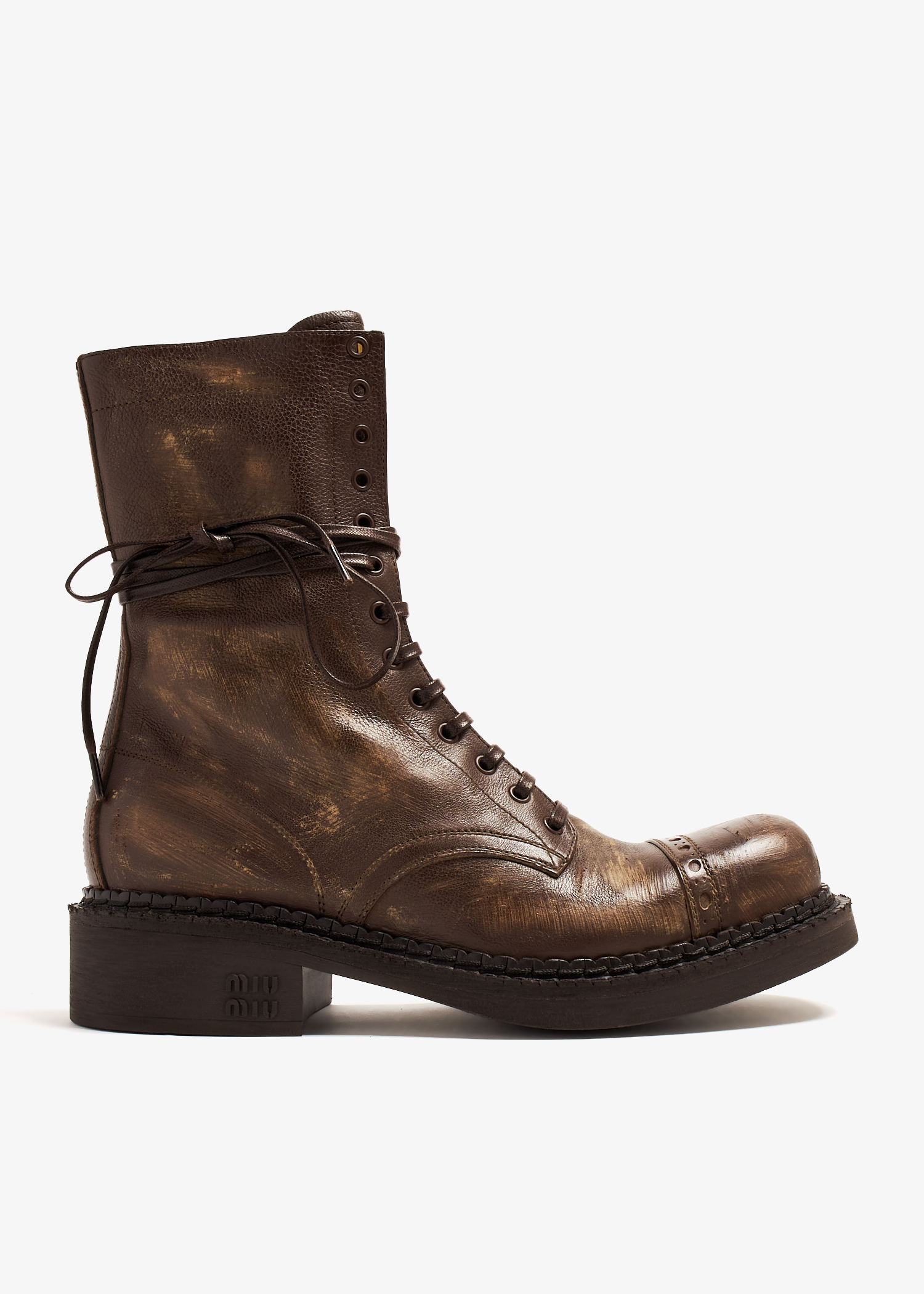 Leather laced booties, Brown
Leather laced booties, Brown