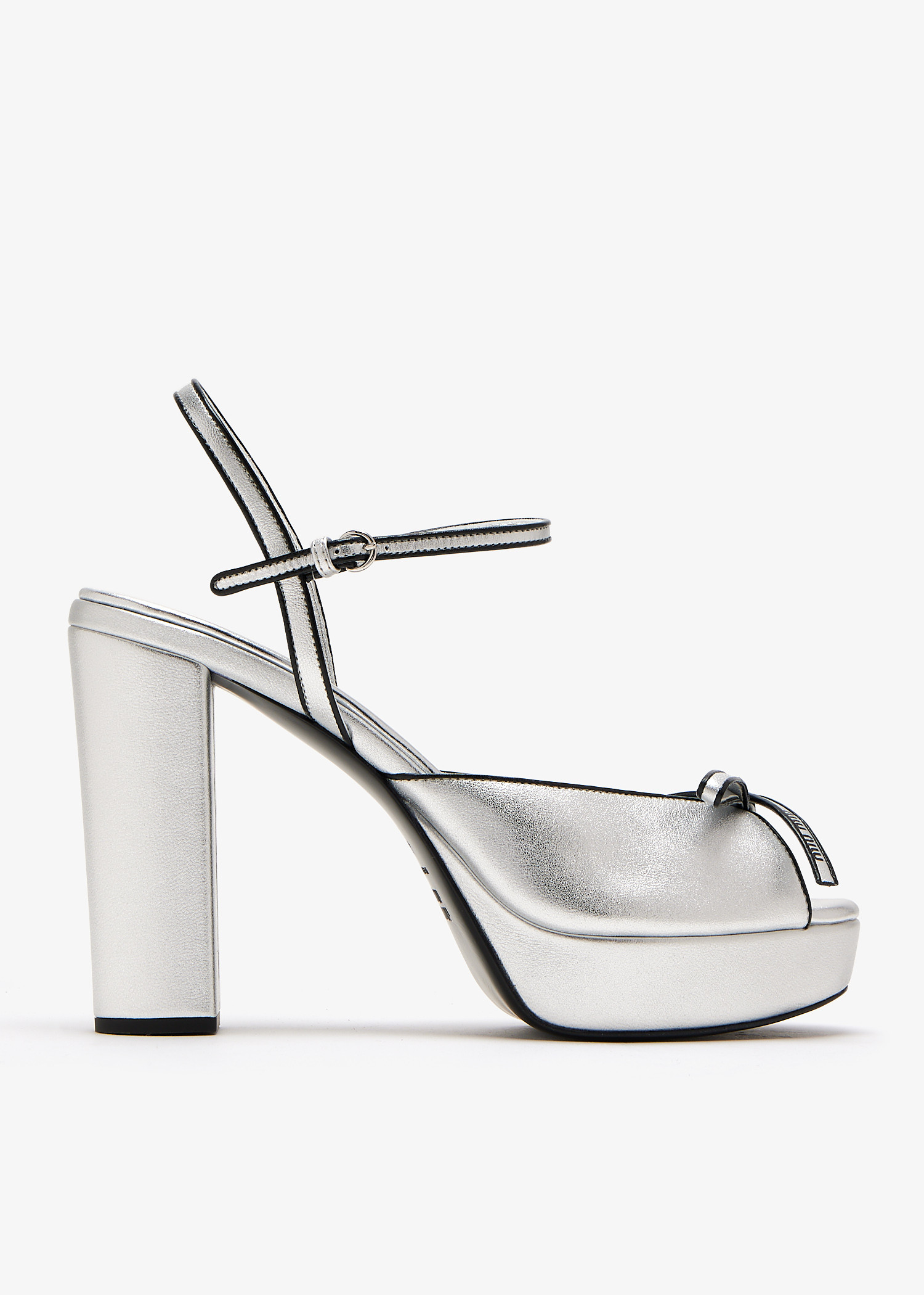 Mordoré nappa leather platform sandals, Silver
Mordoré nappa leather platform sandals, Silver