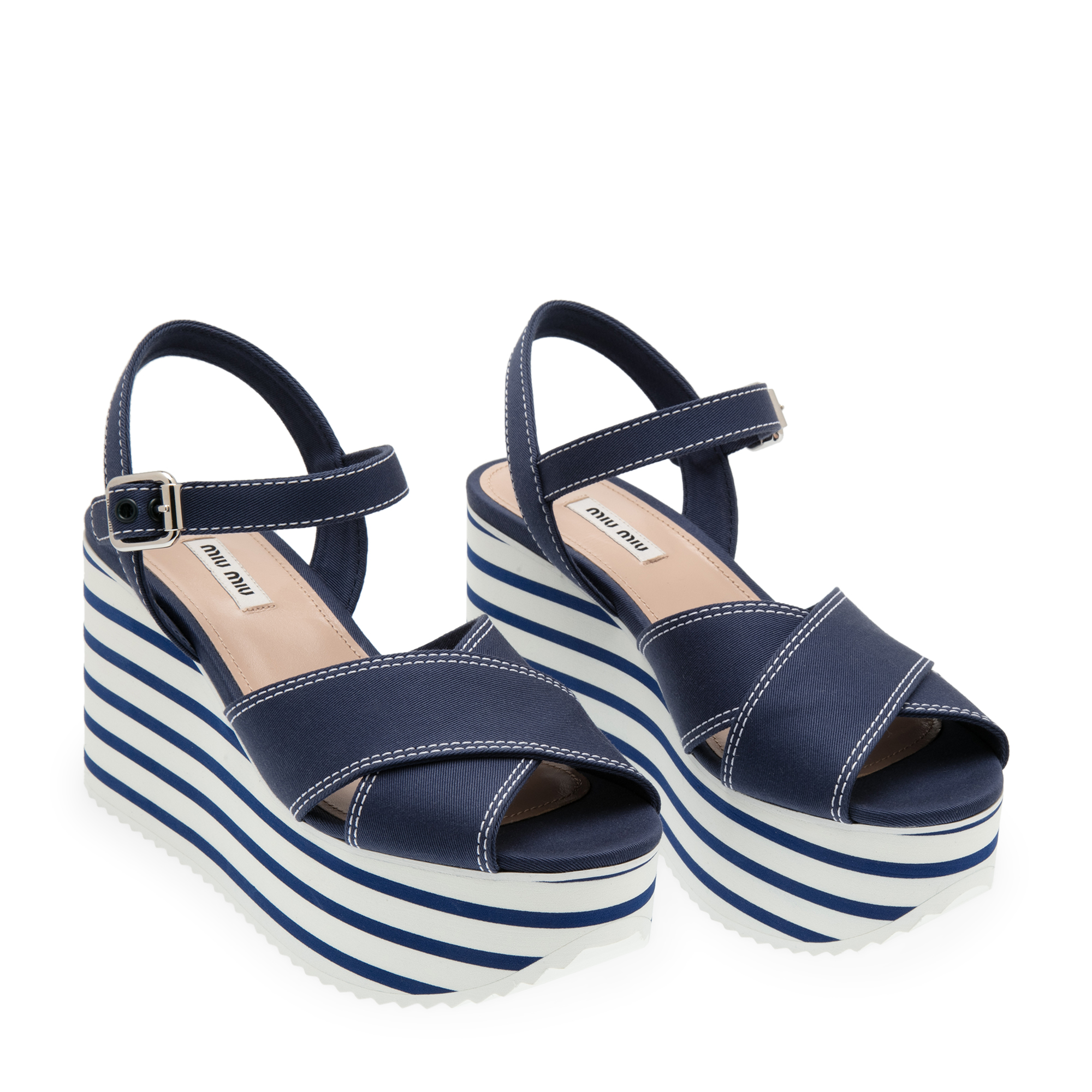 Gabardine wedges, Red